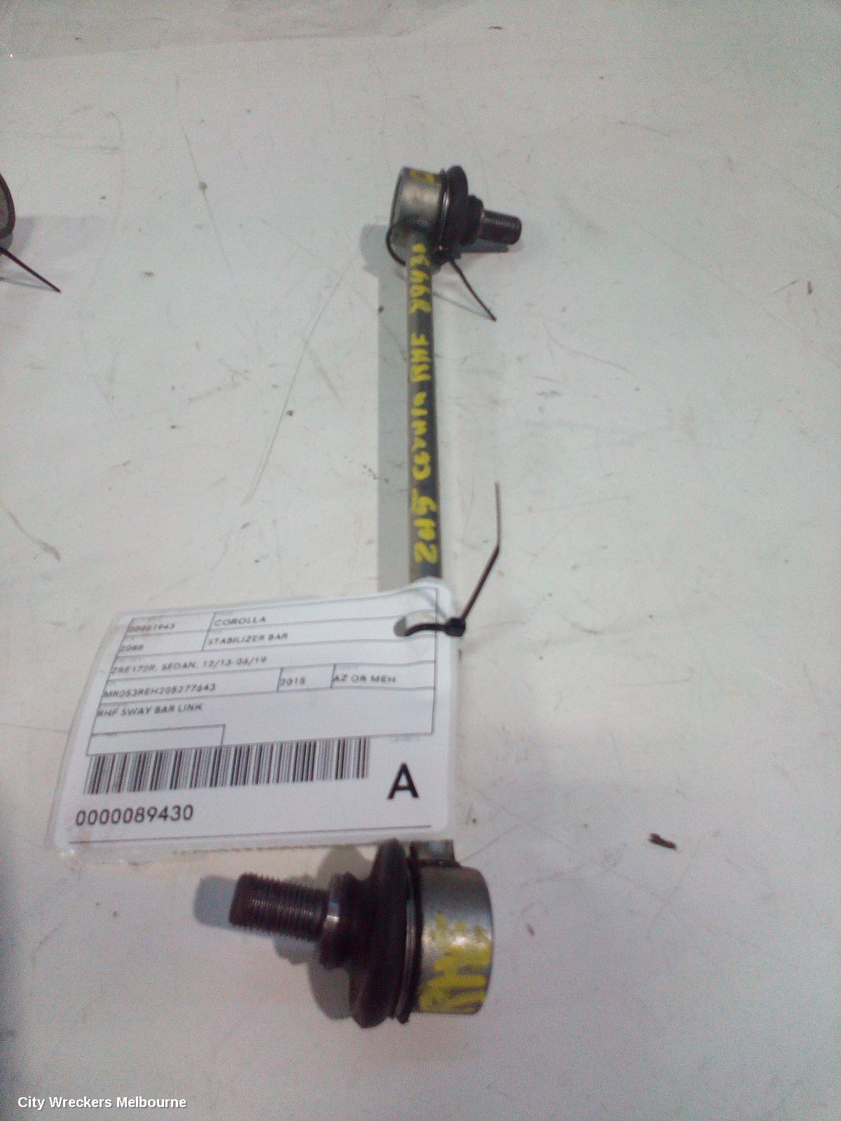 TOYOTA COROLLA STABILISER BAR, ZRE172R, SEDAN, 12/2013 - 06/2019 - Image 1