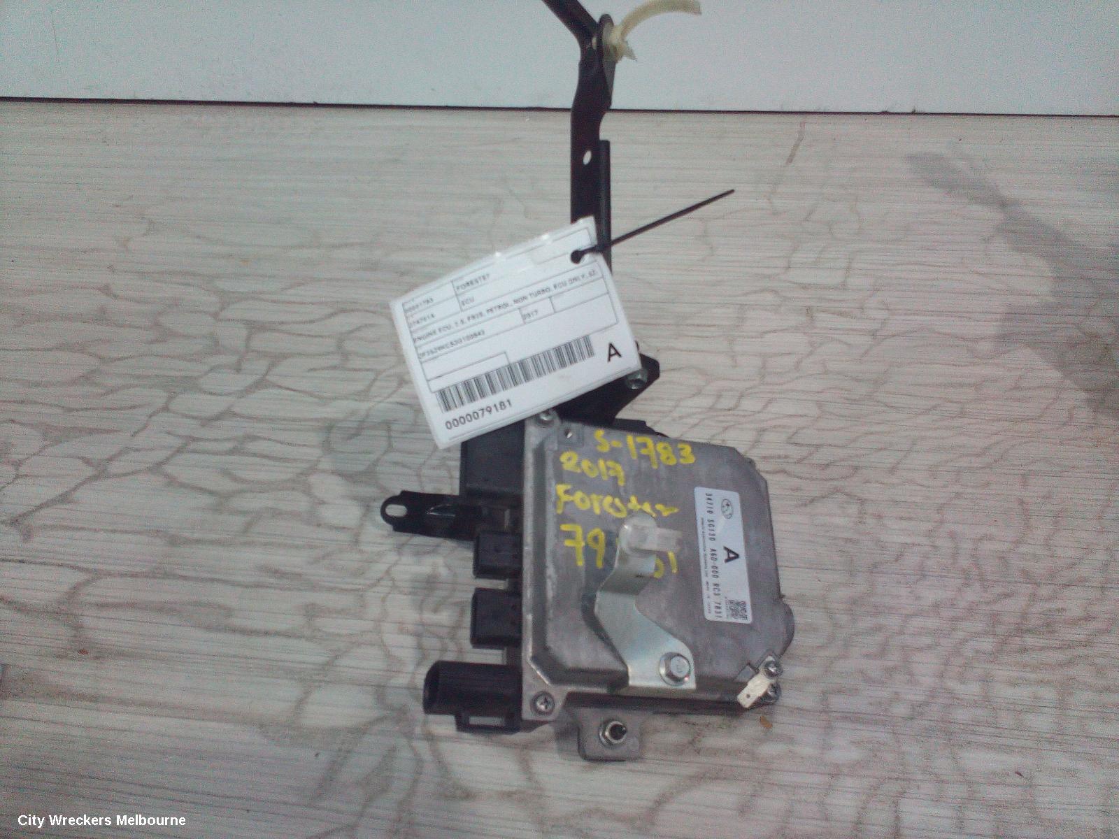 SUBARU FORESTER ECU, ENGINE ECU, 2.5, FB25, PETROL, NON TURBO, ECU ONLY, SJ, 12/2012 - 08/2018 - Image 2