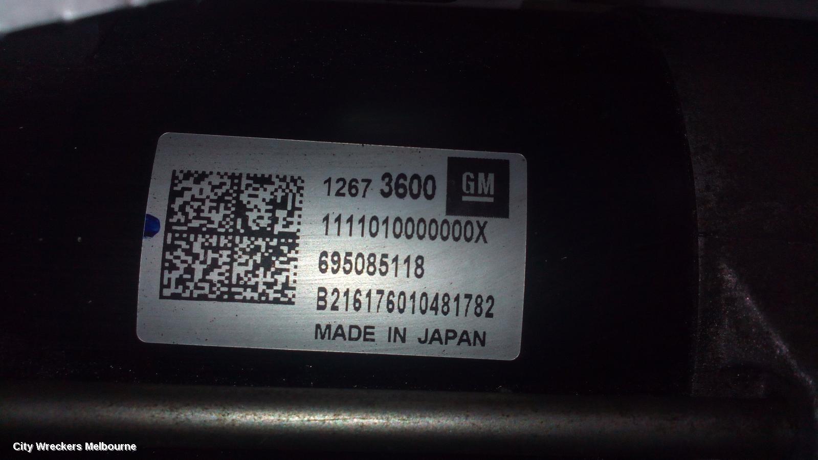 HOLDEN ASTRA STARTER, PETROL, 1.4, TURBO, BK-BL, 09/2016 - 12/2020 - Image 2