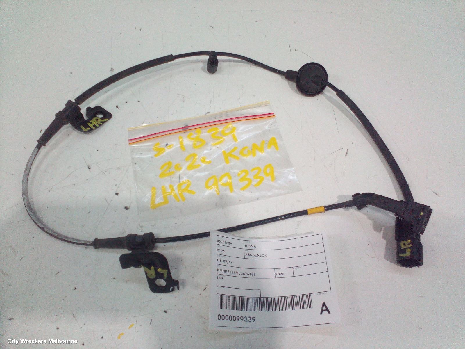 HYUNDAI KONA ABS SENSOR, LH REAR, OS, 09/2017 ONWARDS - Image 1