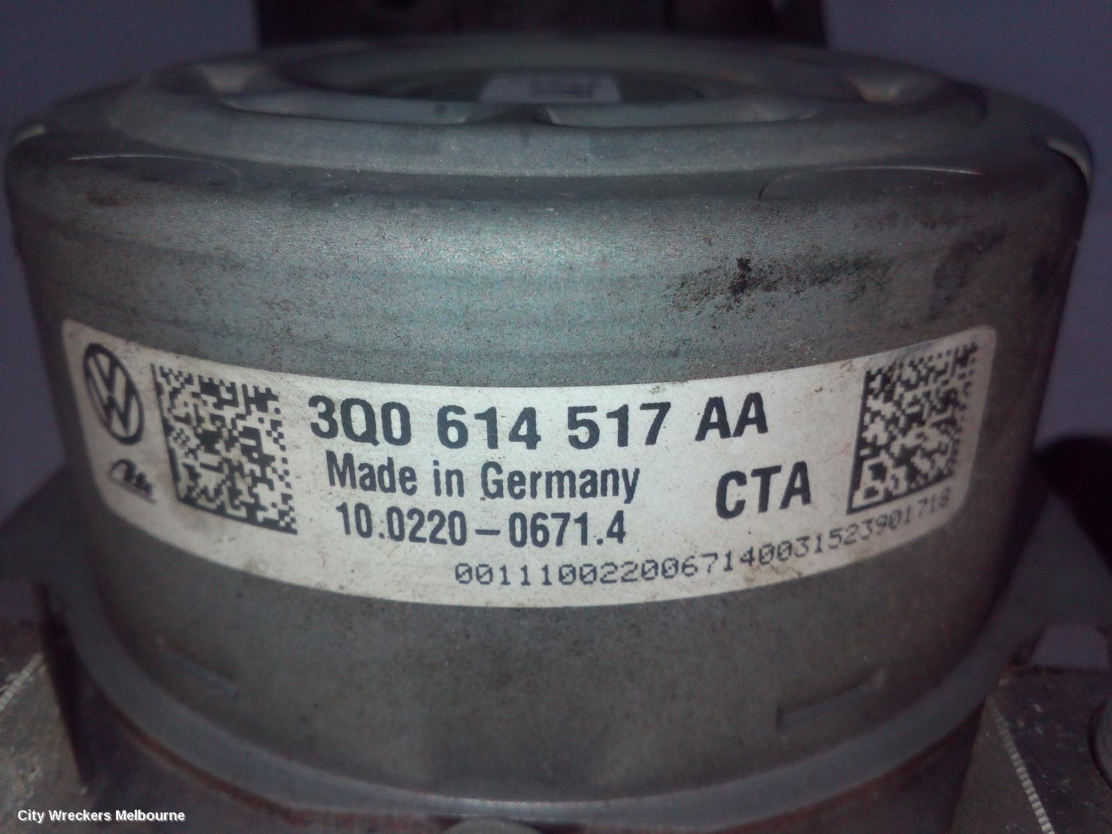 VOLKSWAGEN GOLF ABS PUMP/MODULATOR, GEN 7, ON MOTOR P/N 3Q0614517AA, 12/2012 - 08/2020 - Image 3