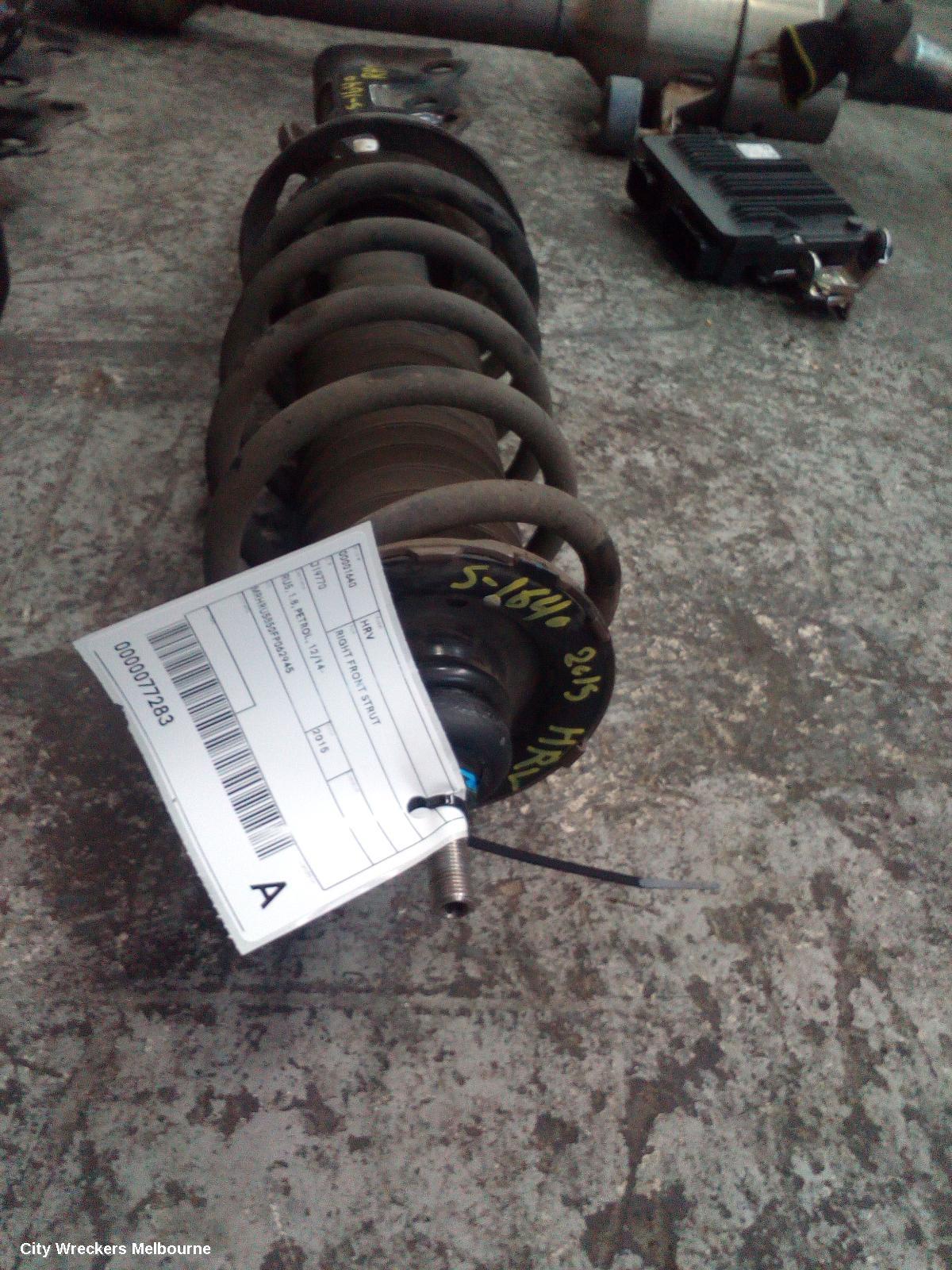 HONDA HRV RIGHT FRONT STRUT, RU5, 1.8, PETROL, 12/2014 ONWARDS - Image 2