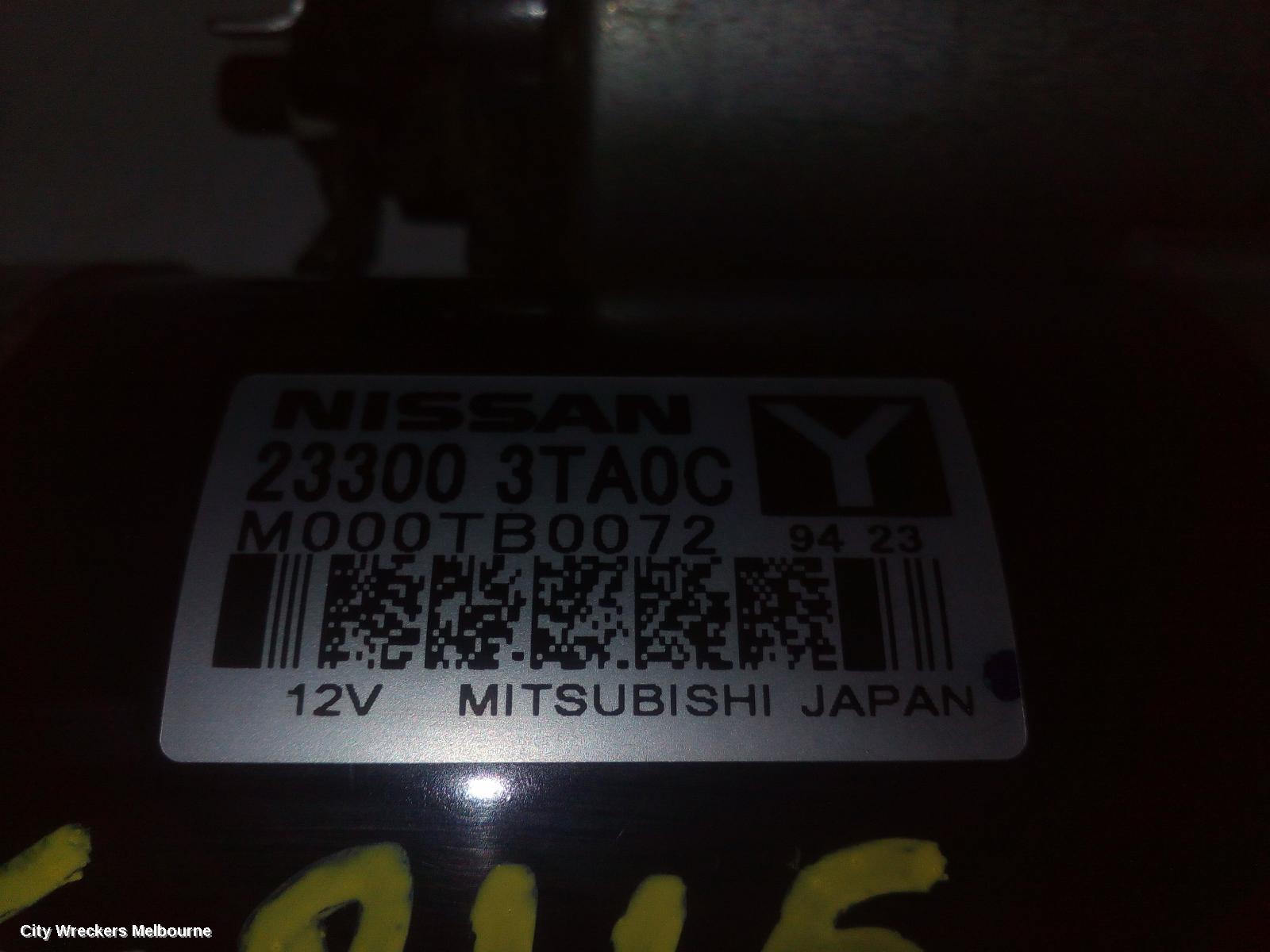 NISSAN XTRAIL STARTER, PETROL, 2.5, QR25DE, AUTO T/M, W/ LONG SNOUT TYPE, T32, 02/2014 - 07/2022 - Image 3