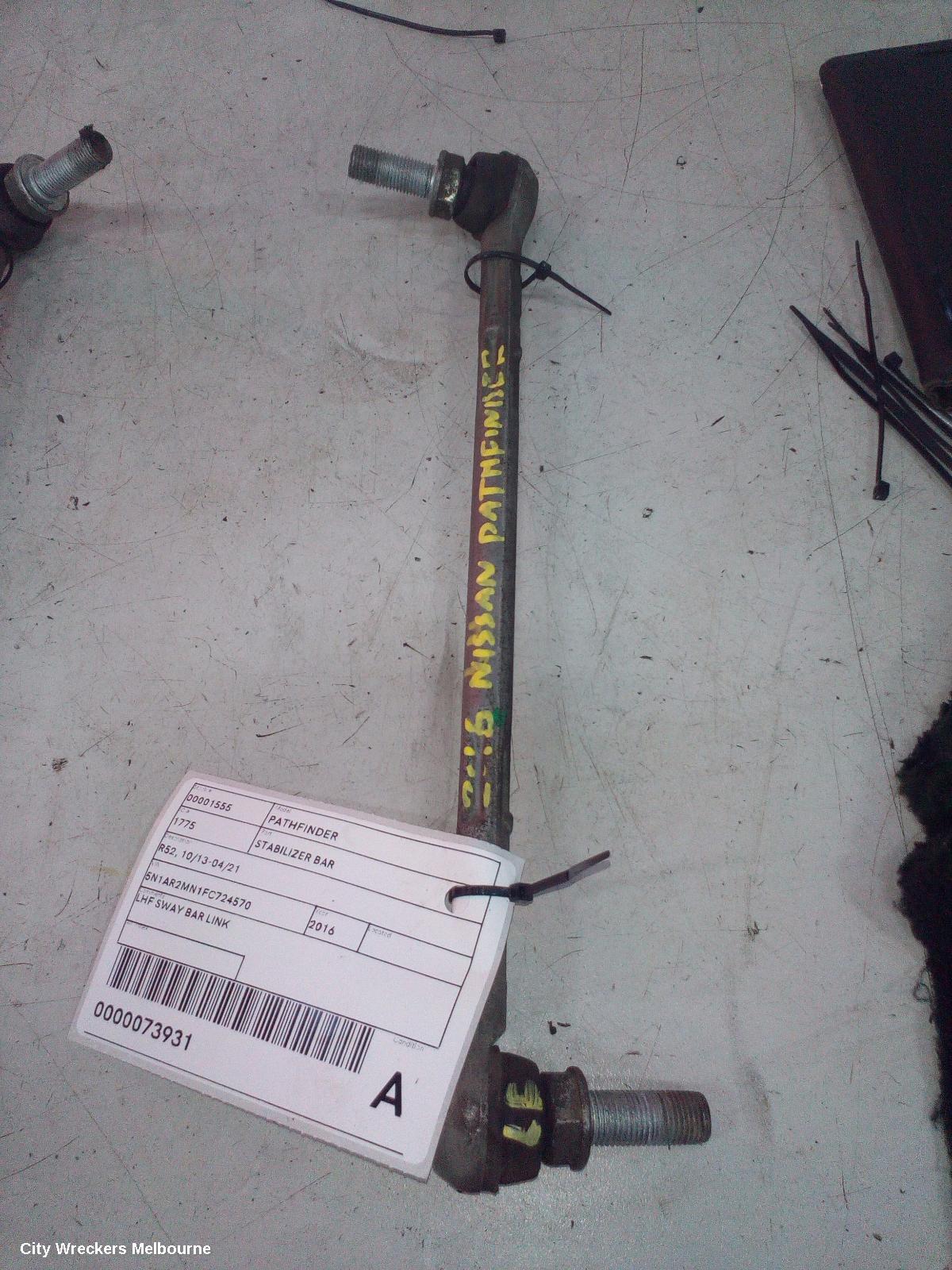 NISSAN PATHFINDER STABILISER BAR, R52, 06/2013 - 04/2021 - Image 1