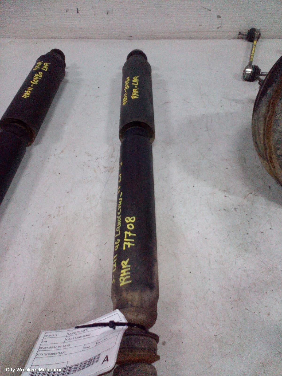 TOYOTA LANDCRUISER RIGHT REAR STRUT, 80 SERIES 05/1990 - 03/1998 - Image 1