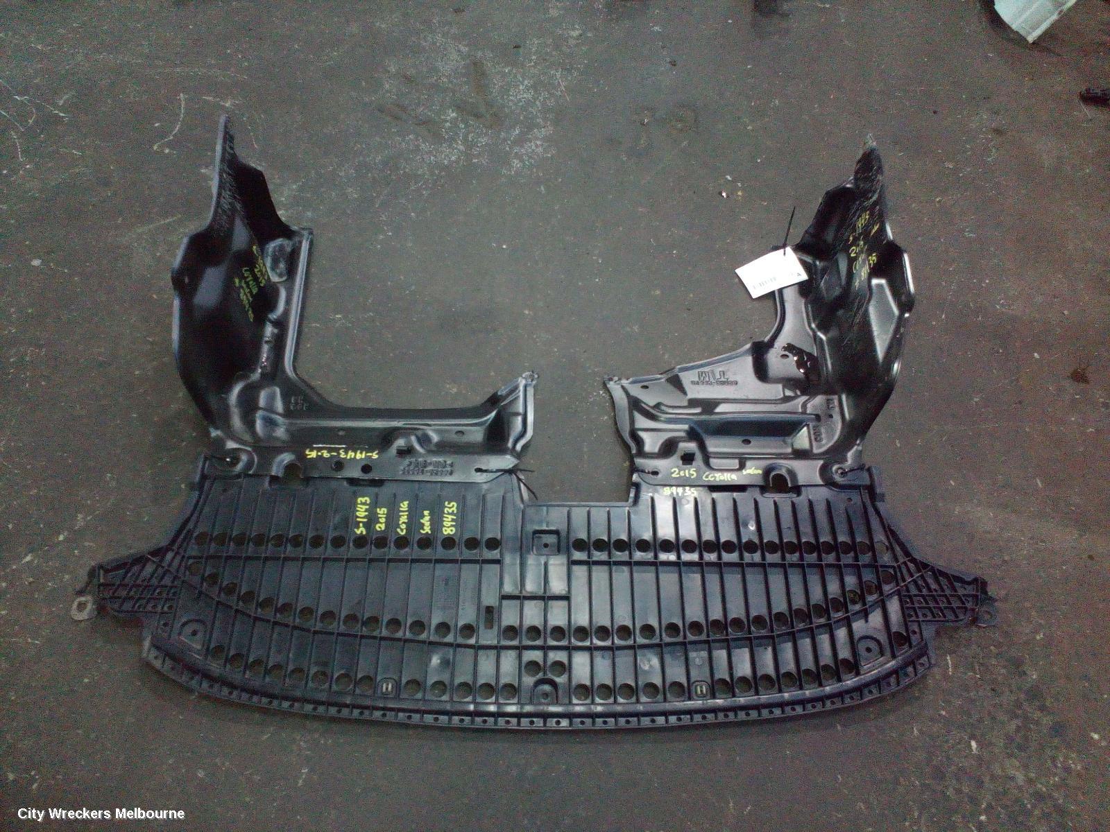 TOYOTA COROLLA LOWER ENGINE SPLASH TRAY, FRONT, HATCH, ZRE182/ZRE186, 10/2012 - 06/2018 - Image 1