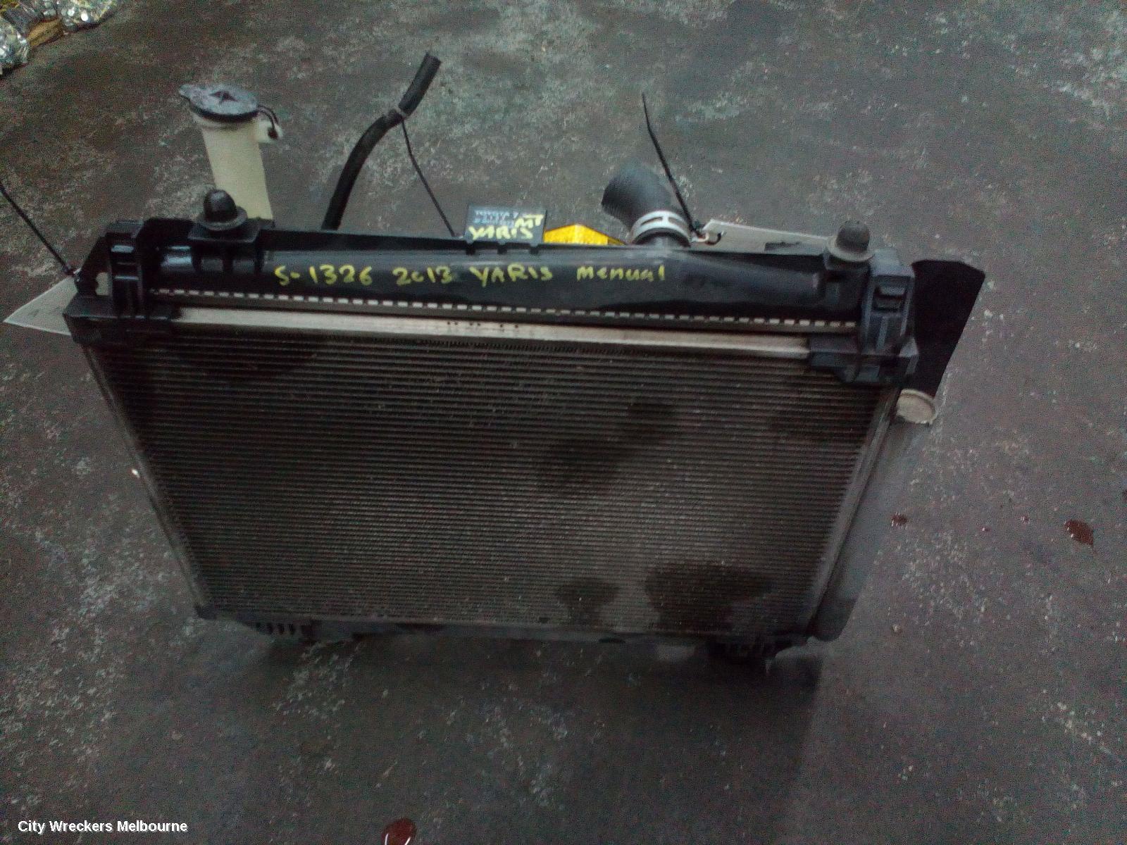 TOYOTA YARIS RADIATOR, MANUAL, 1.3/1.5, NCP9#-NCP13#, 10/2005 - 06/2016 (AUS ONLY) - Image 1