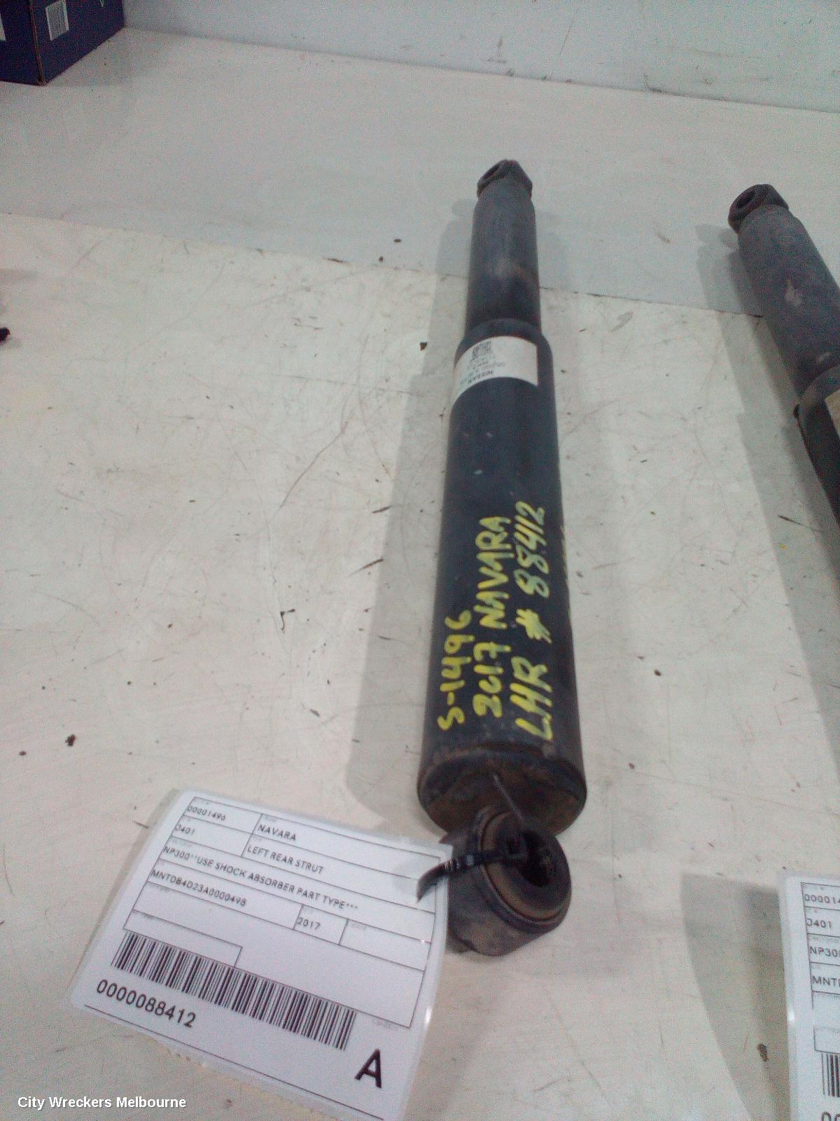 NISSAN NAVARA LEFT REAR STRUT, NP300**USE SHOCK ABSORBER PART TYPE*** - Image 1