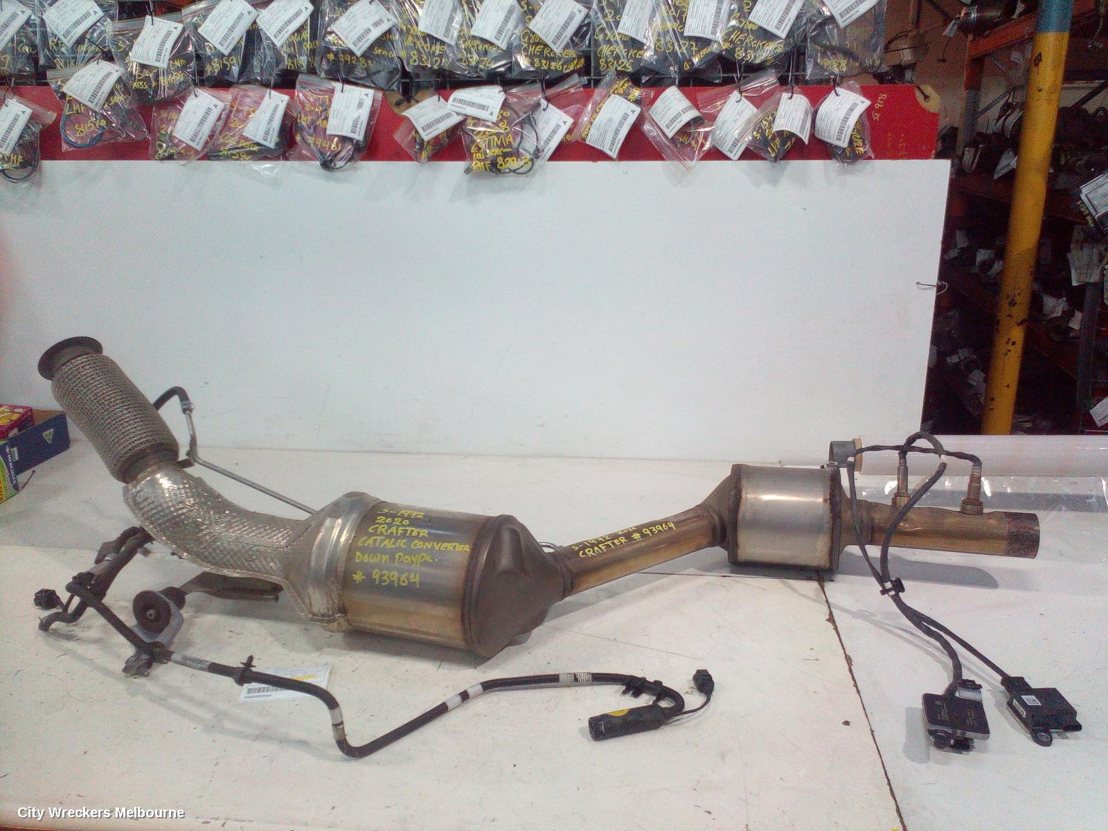 VOLKSWAGEN CRAFTER CATALYTIC CONVERTER, DOWNPIPE-CAT TYPE, 2.0, DIESEL, DAVA CODE, SY1, 08/2017 ONWARDS - Image 1