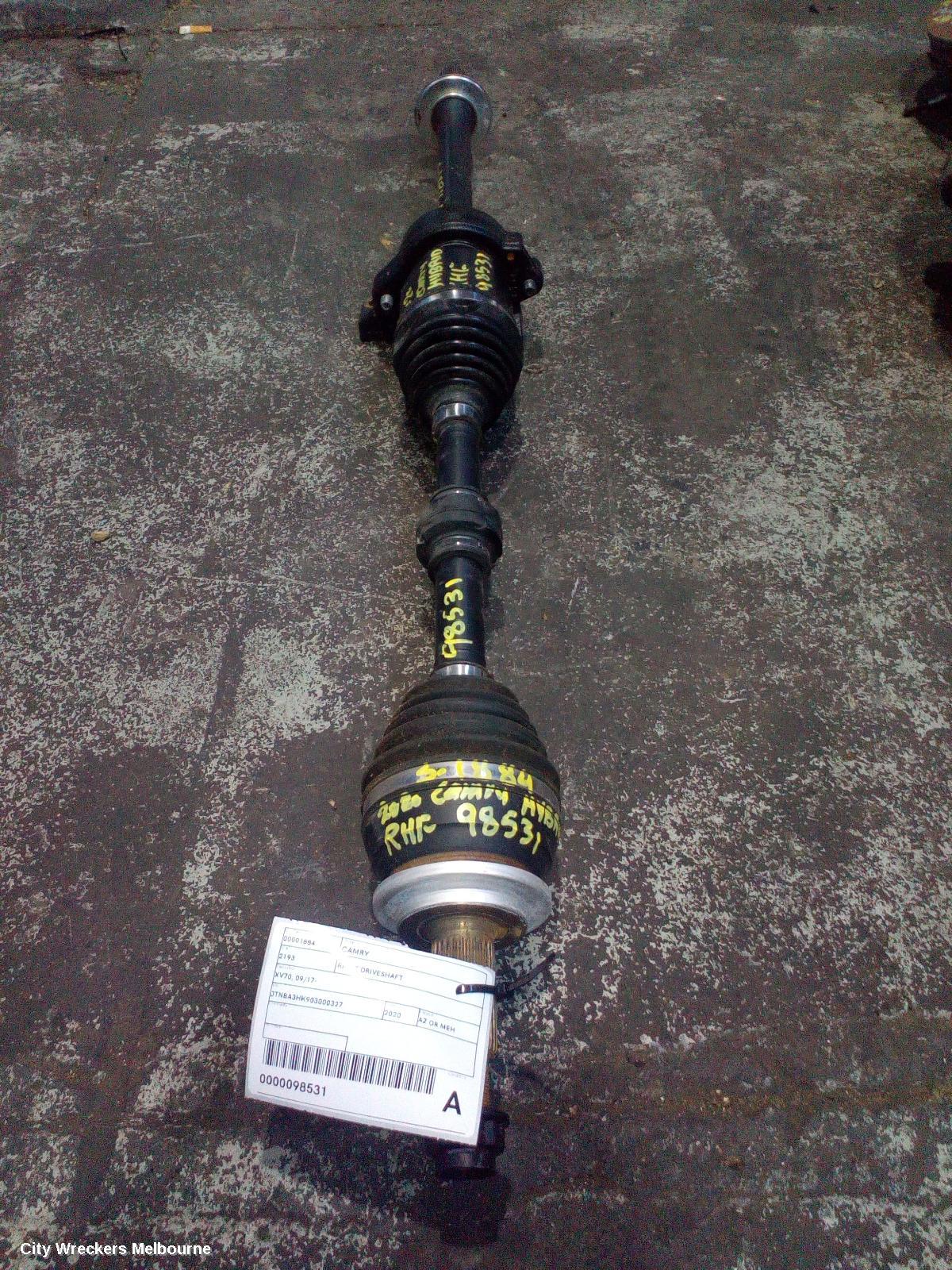 TOYOTA CAMRY RIGHT DRIVESHAFT, XV70, FRONT, AUTO T/M, PETROL, 2.5, A25A-FXS, HYBRID TYPE, 09/2017 ONWARDS - Image 1