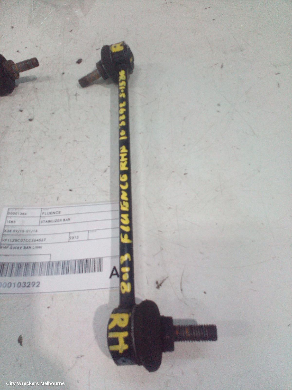 RENAULT FLUENCE STABILISER BAR, X38 09/2010 - 01/2016 - Image 1