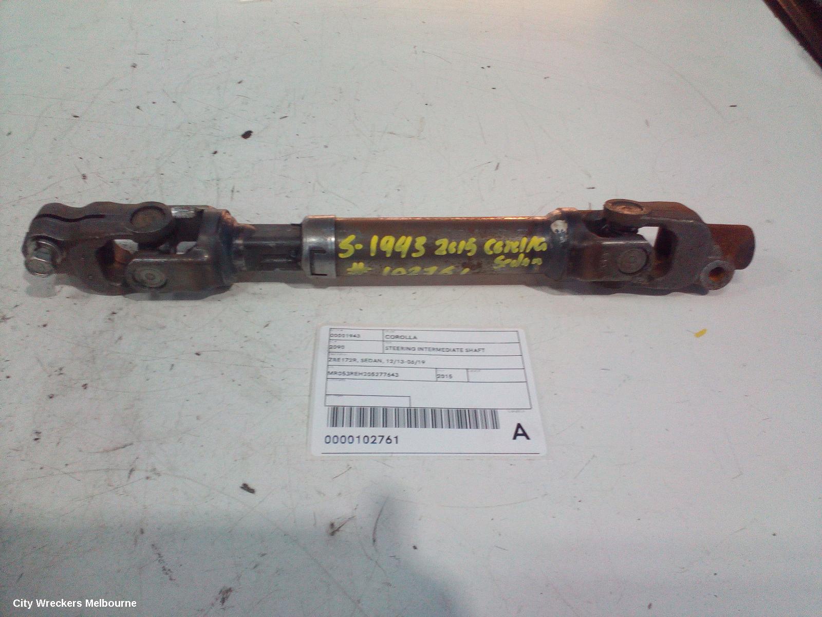 TOYOTA COROLLA STEERING INTERMEDIATE SHAFT, ZRE172R, SEDAN, 12/2013 - 06/2019 - Image 3