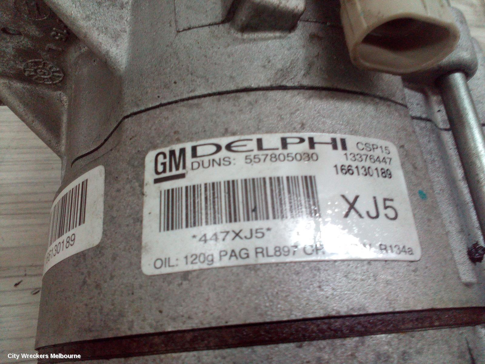 HOLDEN CRUZE A/C COMPRESSOR, JH, 1.8, F18D4, PETROL, DELPHI 13376447, 03/2011 - 01/2017 - Image 1