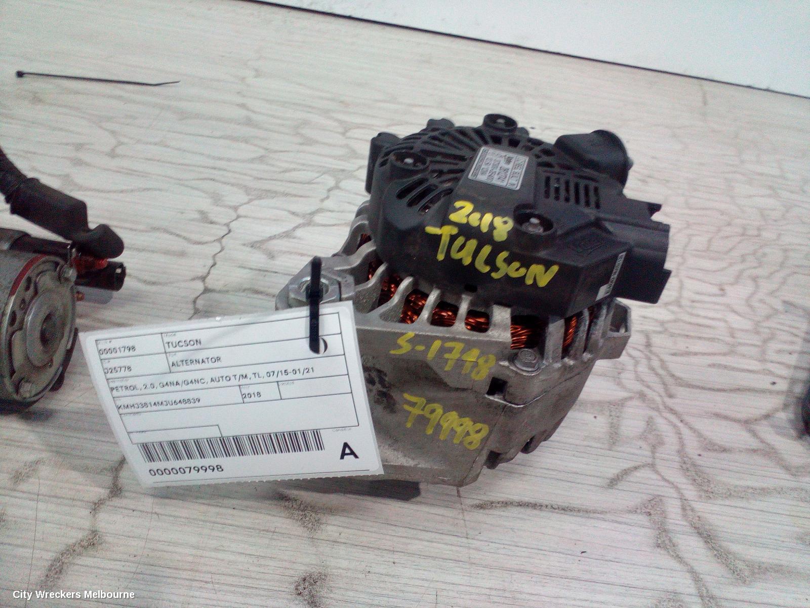 HYUNDAI TUCSON ALTERNATOR, PETROL, 2.0, G4NA/G4NC, AUTO T/M, TL, 07/2015 - 01/2021 - Image 2