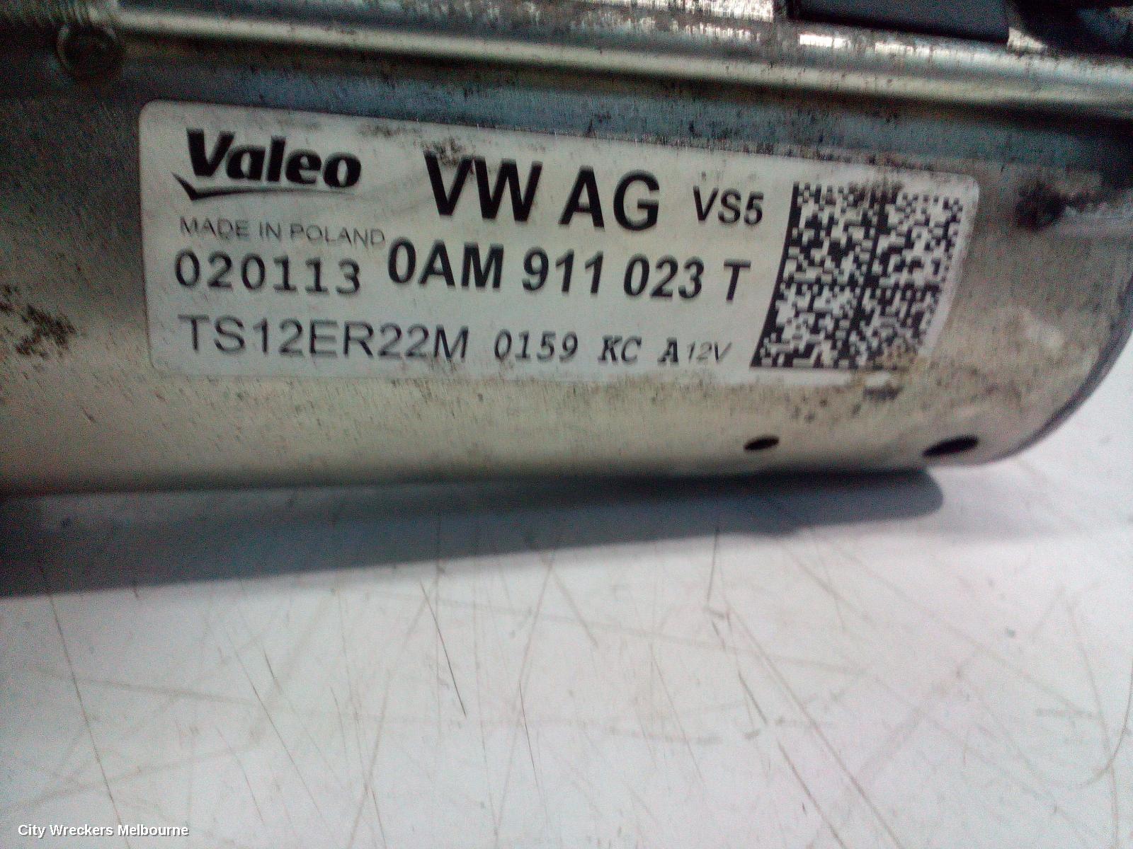 VOLKSWAGEN POLO STARTER, PETROL, 1.4, TURBO/SCHARGED, 6R, 05/2010 - 05/2014 - Image 3