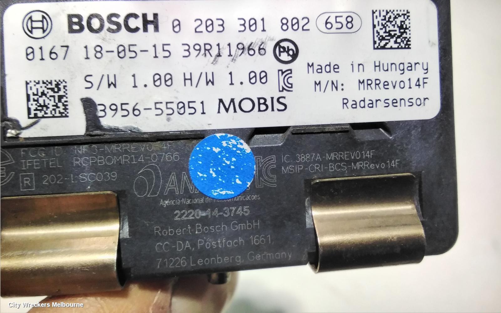 HYUNDAI VELOSTER, JS, 09/2019 - 07/2021, BOSCH DISTANCE RADAR SENSO: 93331 - Image 3