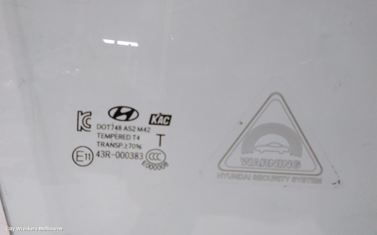 HYUNDAI I30 RIGHT FRONT DOOR WINDOW, GD, 5DR HATCH, 05/2012 - 02/2017 - Image 2