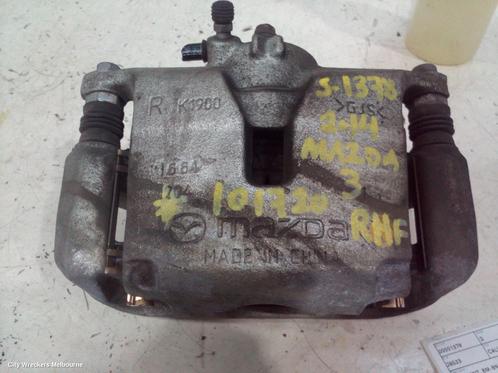 MAZDA 3 CALIPER, RH FRONT, BM-BN, 06/2013 - 02/2019 - Image 1