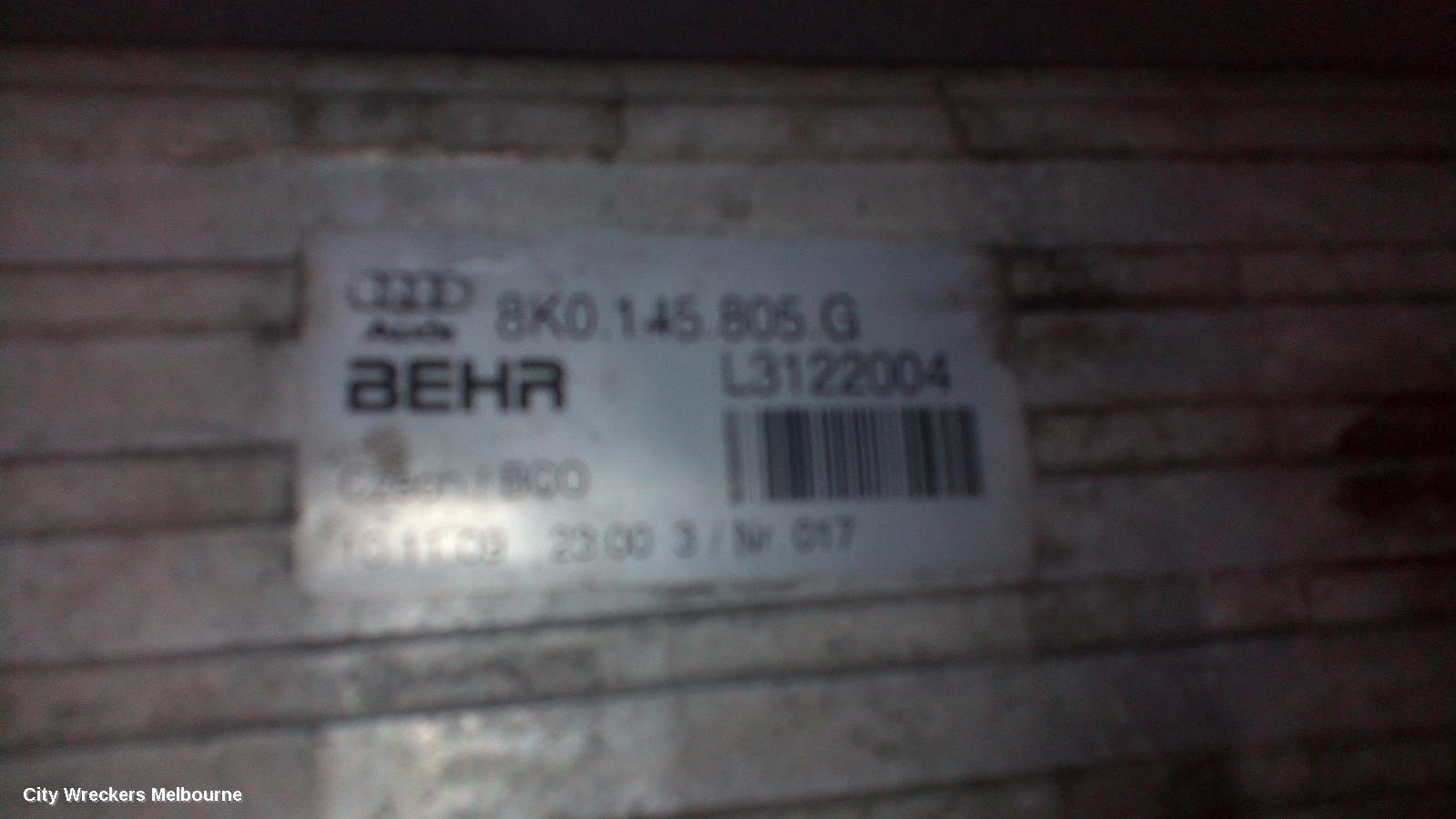 AUDI A5 INTERCOOLER, PETROL, 2.0, CDNB/CDNC CODE, 8T, 08/2009 - 08/2013 - Image 1
