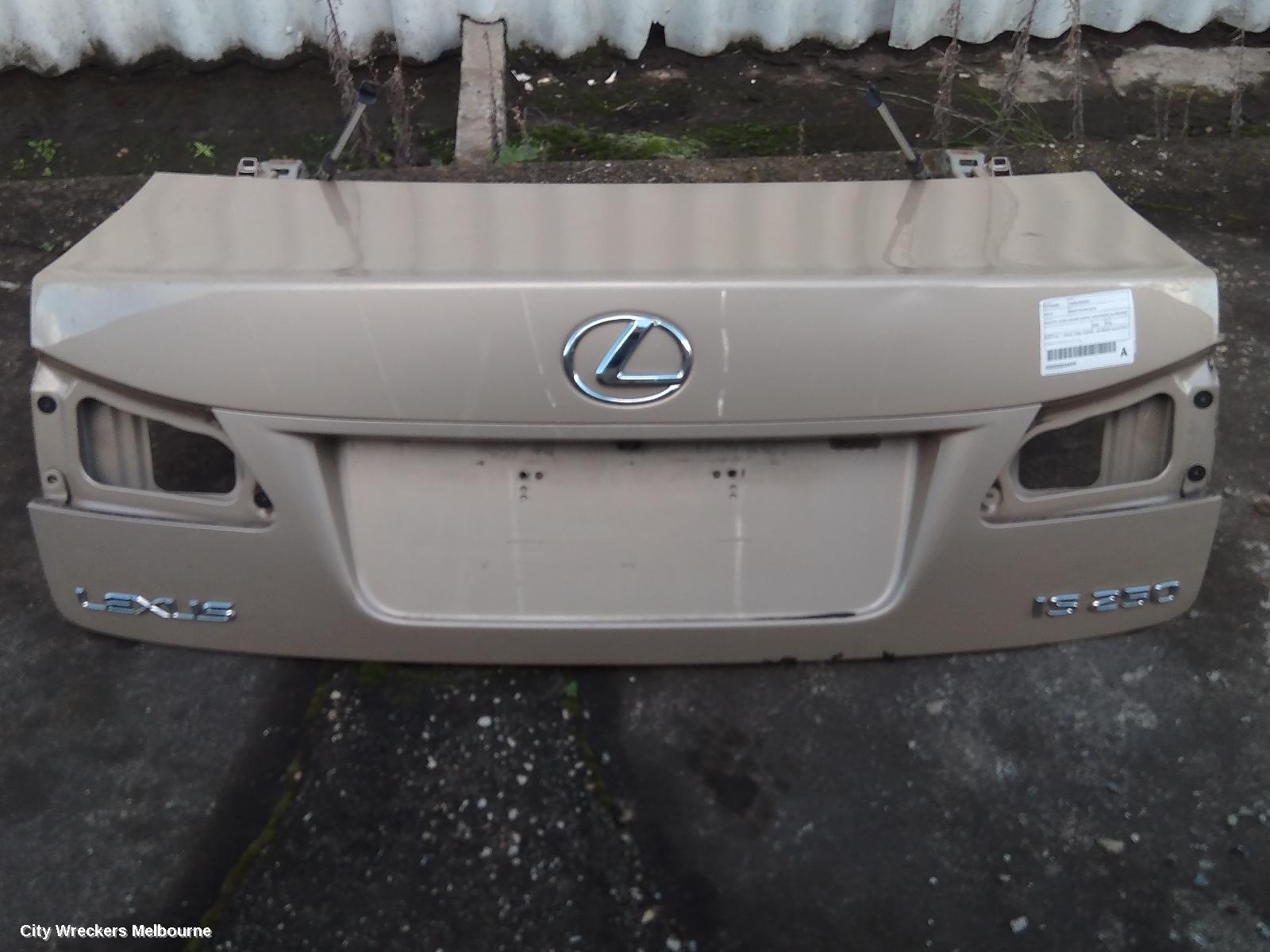 LEXUS IS250/IS250C BOOTLID/TAILGATE, BOOTLID, IS250, GSE20R, SEDAN, NON SPOILER, W/ REVERSE CAMERA TYPE, 11/2005 - 09/2010 - Image 3