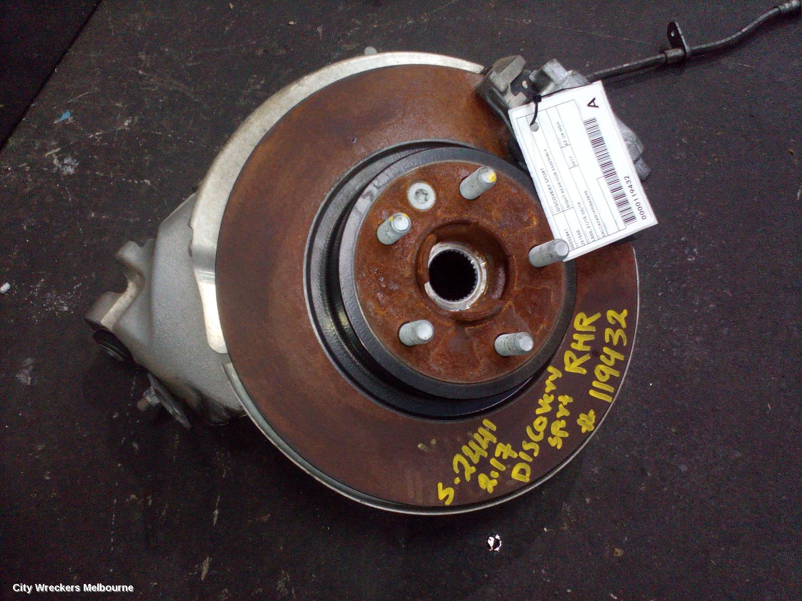 LAND ROVER DISCOVERY SPORT RIGHT REAR HUB ASSEMBLY, L550, 01/2015 - 06/2019 - Image 2