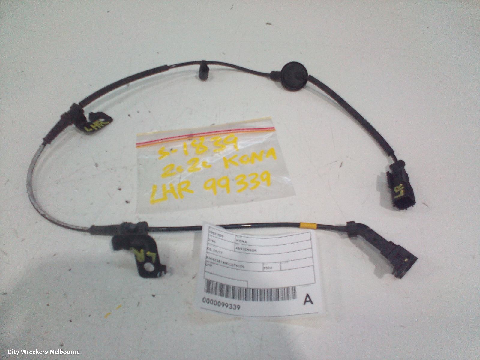 HYUNDAI KONA ABS SENSOR, LH REAR, OS, 09/2017 ONWARDS - Image 2