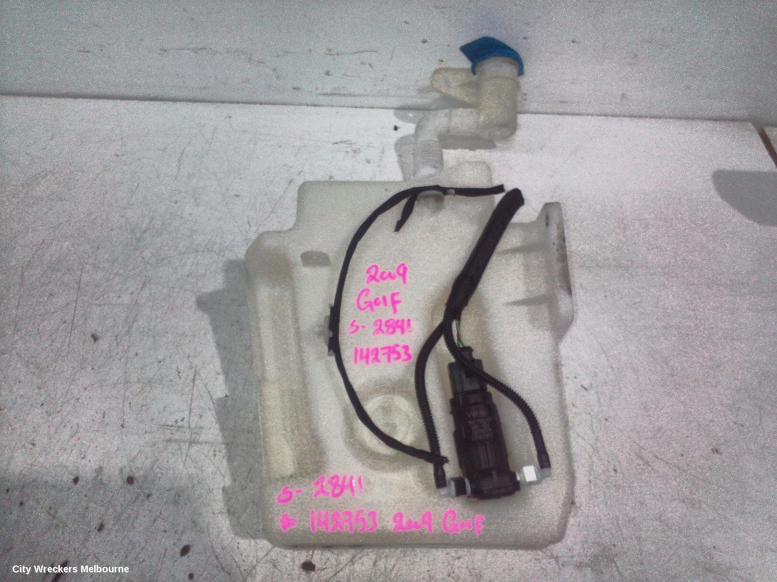 VOLKSWAGEN GOLF WASHER BOTTLE, GEN 5-GEN 6, NON H/LAMP WASHER TYPE, SINGLE PUMP, 06/2004 - 12/2015 - Image 2