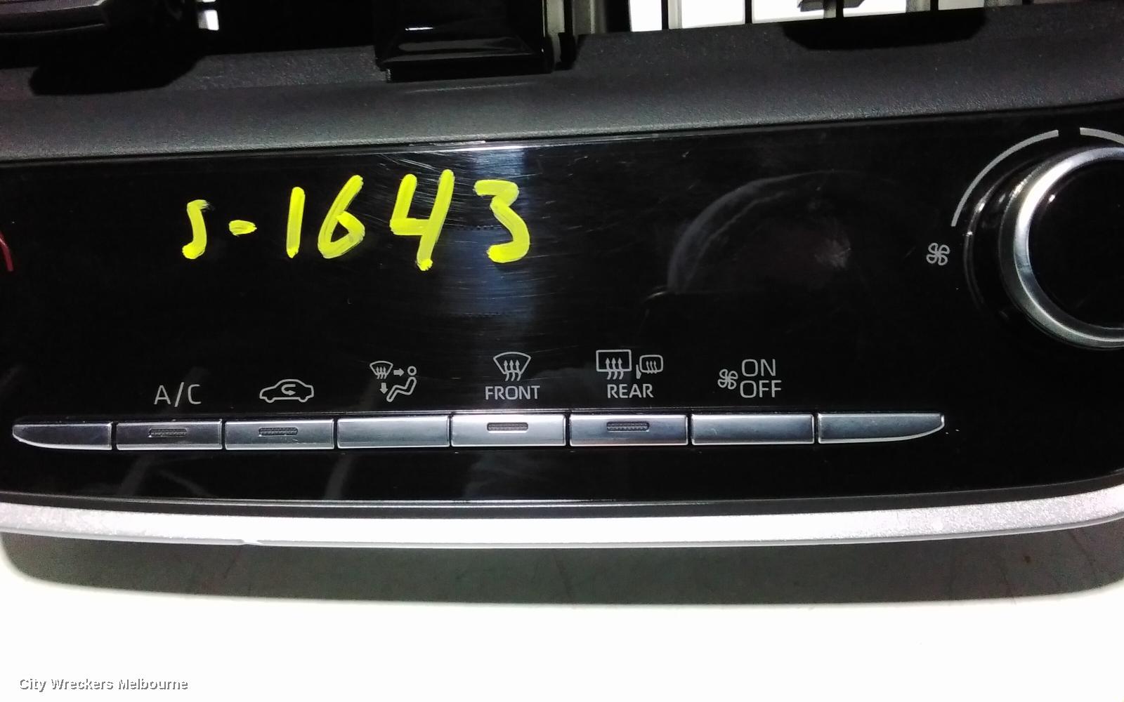 TOYOTA COROLLA HEATER/AC CONTROLS, E210, DUAL ZONE CLIMATE CONTROL TYPE, 07/2018 ONWARDS - Image 3