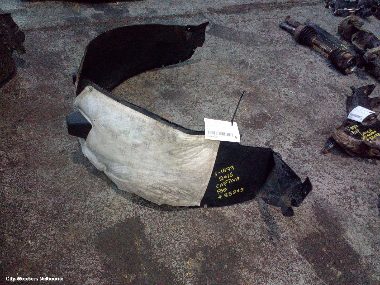 HOLDEN CAPTIVA RIGHT GUARD LINER, CG, FRONT, 10/2015 - 06/2018 - Image 2