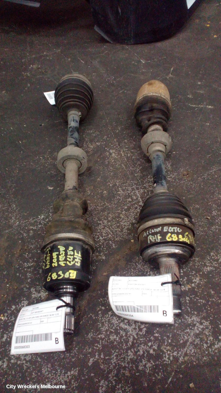 HONDA ACCORD RIGHT DRIVESHAFT, AUTO T/M, 2.4, 8TH GEN, EURO (VIN JHMCU), 06/2008 - 12/2015 - Image 2