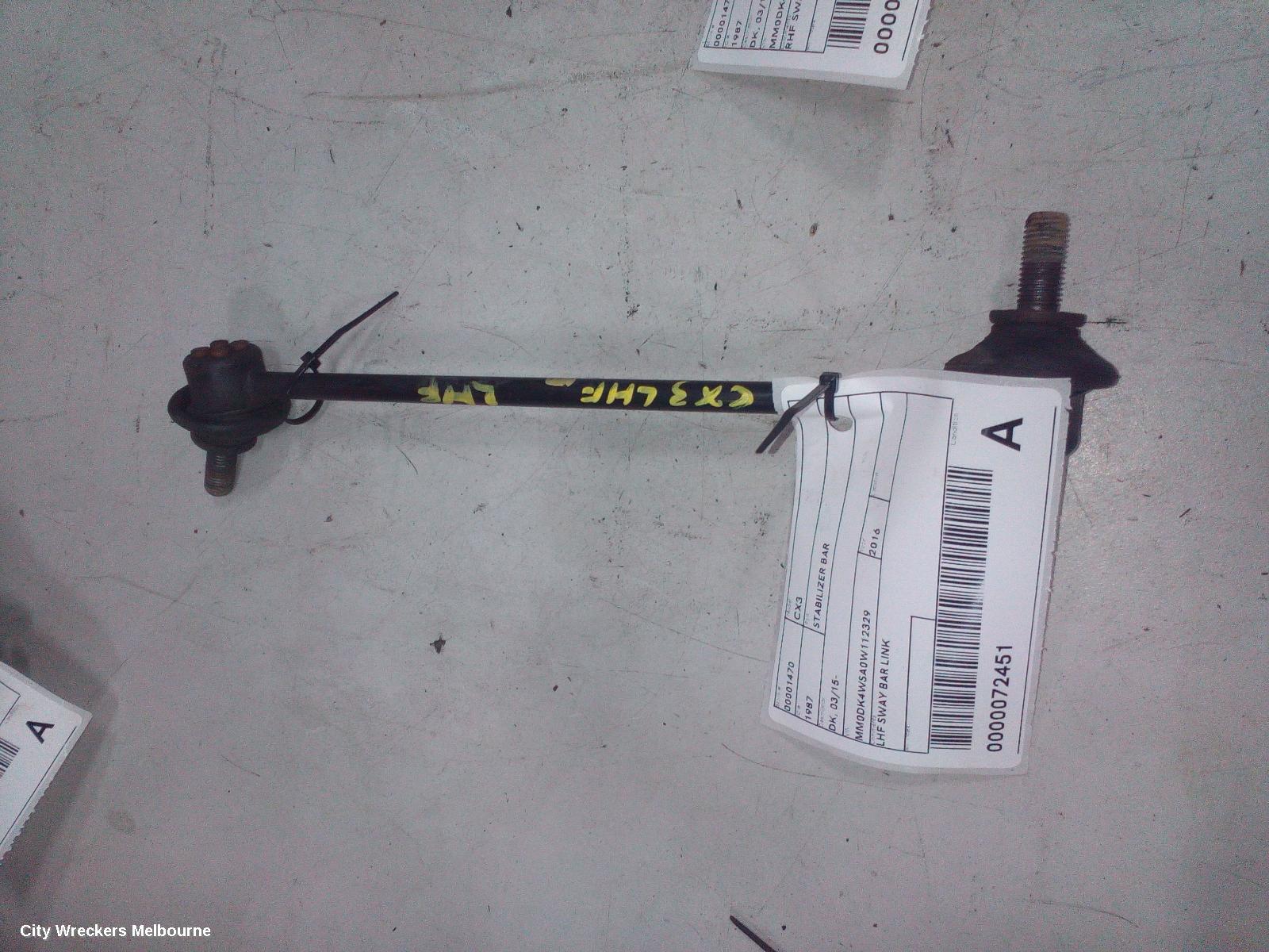 MAZDA CX3 STABILISER BAR, DK, 03/2015 ONWARDS - Image 1