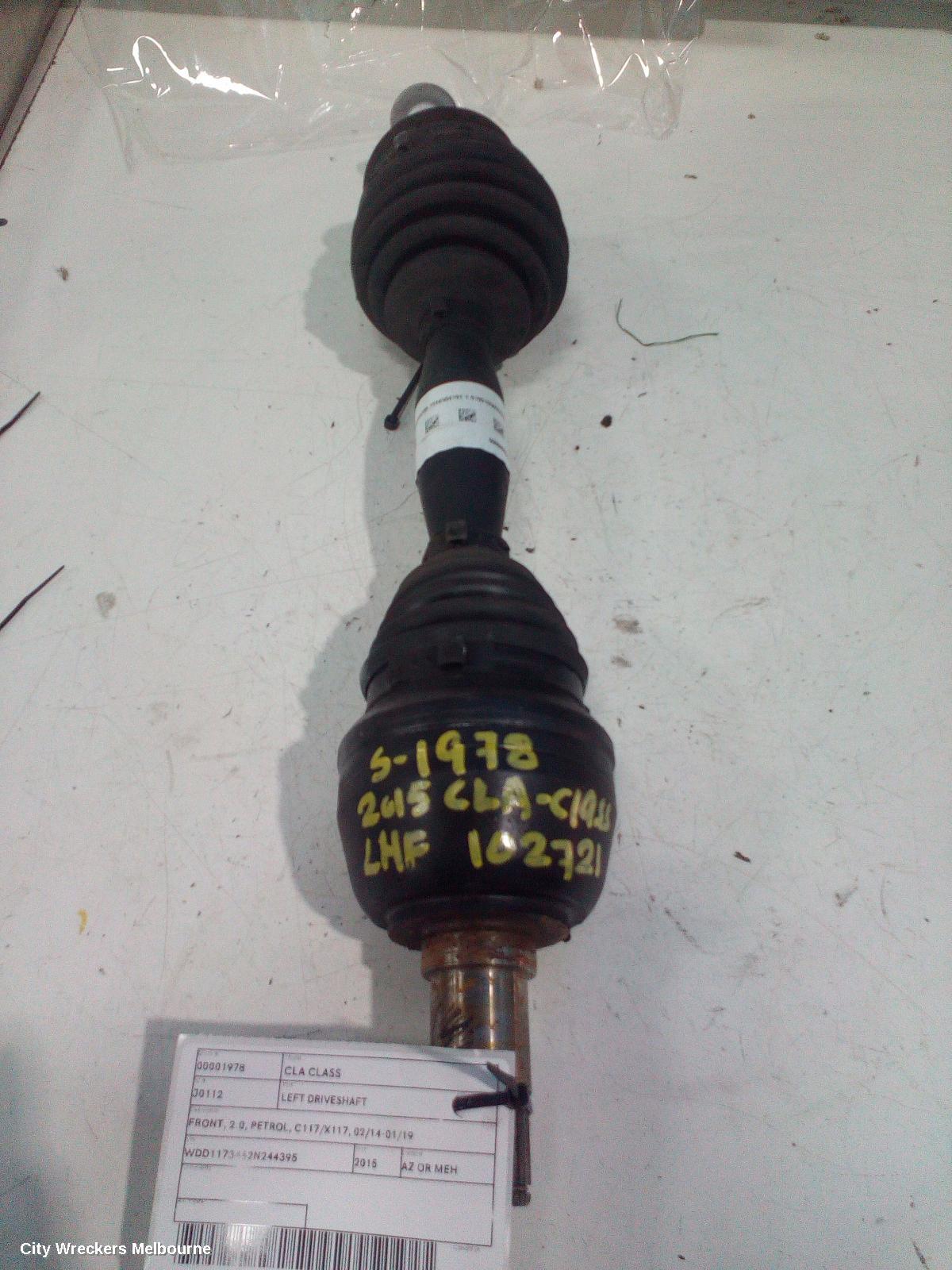 MERCEDES CLA CLASS LEFT DRIVESHAFT, FRONT, 2.0, PETROL, C117/X117, 02/2014 - 01/2019 - Image 2