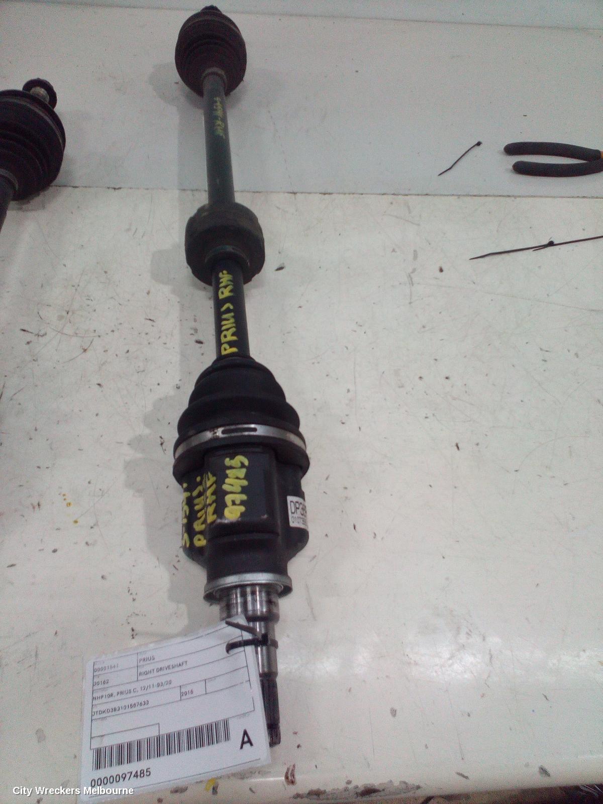 TOYOTA PRIUS RIGHT DRIVESHAFT, NHP10R, PRIUS C, 12/2011 - 03/2020 - Image 3