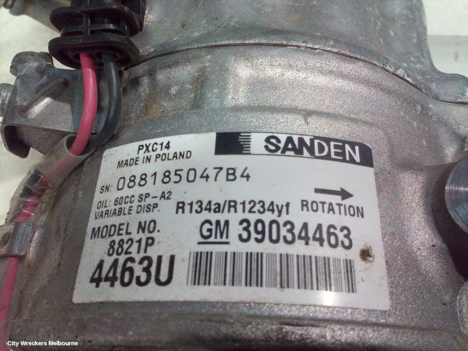 HOLDEN ASTRA A/C COMPRESSOR, BK-BL, 1.4, PETROL, 09/2016 - 12/2020 - Image 2