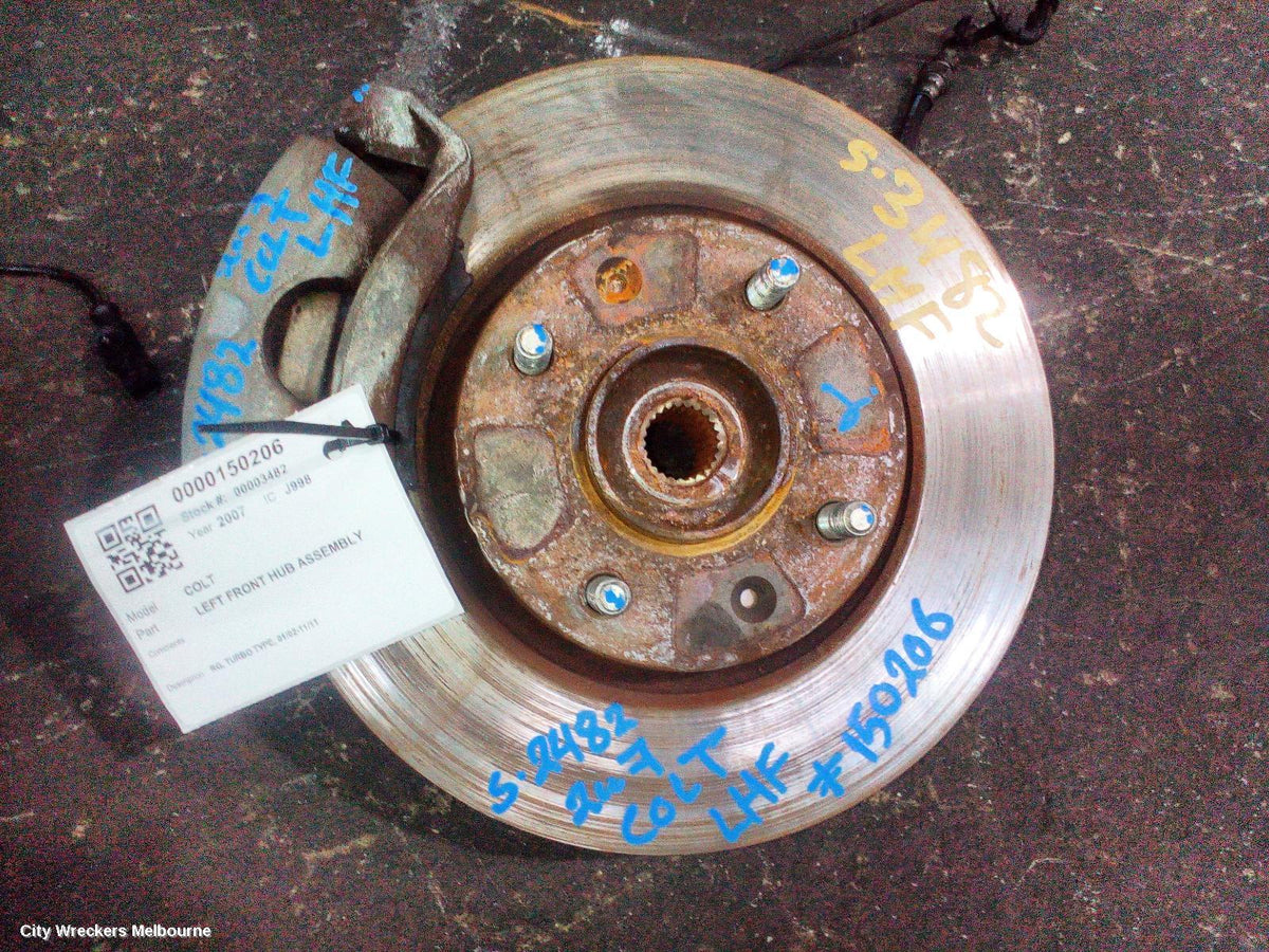 MITSUBISHI COLT LEFT FRONT HUB ASSEMBLY, RG, TURBO TYPE, 01/2002 - 11/2011 - Image 1