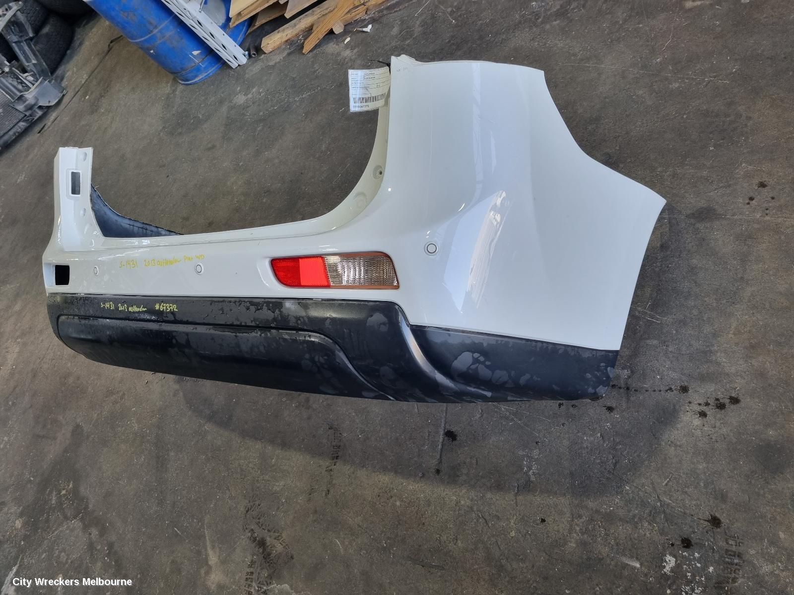 MITSUBISHI OUTLANDER REAR BUMPER, ZJ, 10/2012 - 02/2014 - Image 1