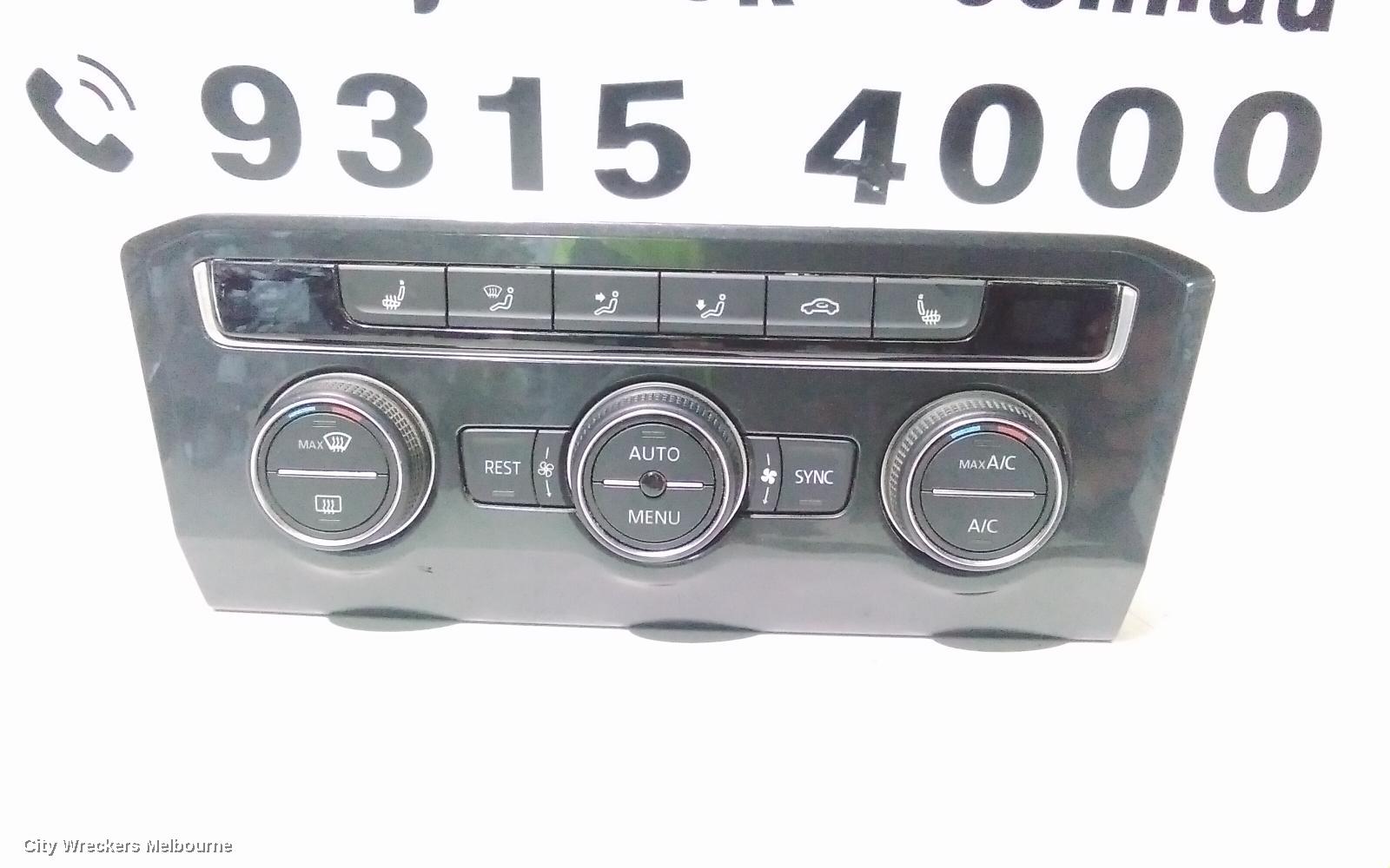 VOLKSWAGEN TIGUAN HEATER/AC CONTROLS, 5NA, FRONT, THREE ZONE CLIMATE CONTROL, W/ SEAT HEATING TYPE, 06/2016 - 05/2021 - Image 3