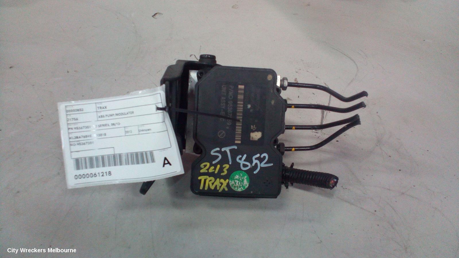 HOLDEN TRAX ABS PUMP/MODULATOR, PN 95367359, TJ SERIES, 08/2013 ONWARDS - Image 3