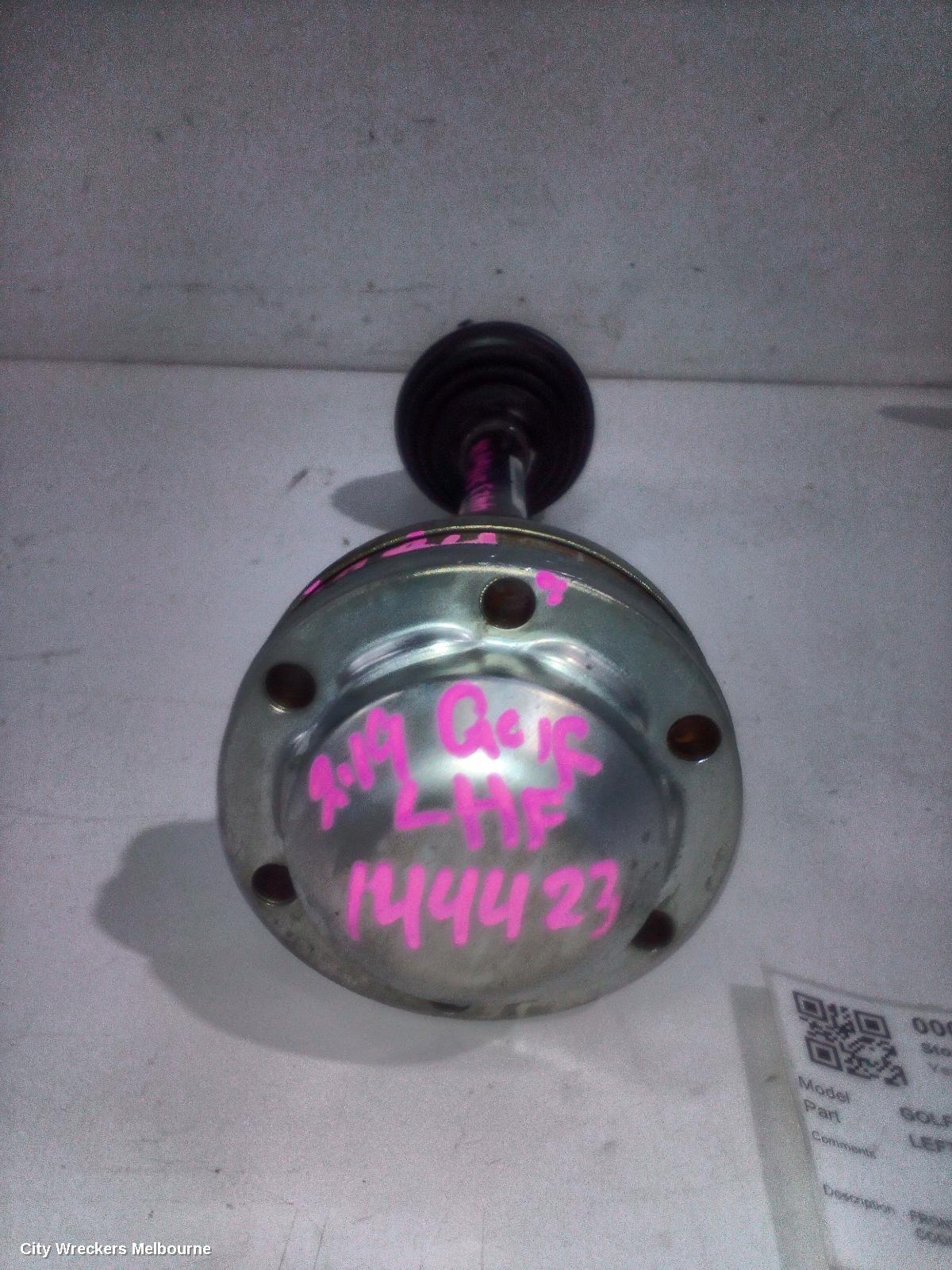 VOLKSWAGEN GOLF LEFT DRIVESHAFT, FRONT, AUTO T/M, PETROL, 1.4, TURBO, CHPA/CZDA CODE, GEN 7, 11/2012 - 08/2020 - Image 1