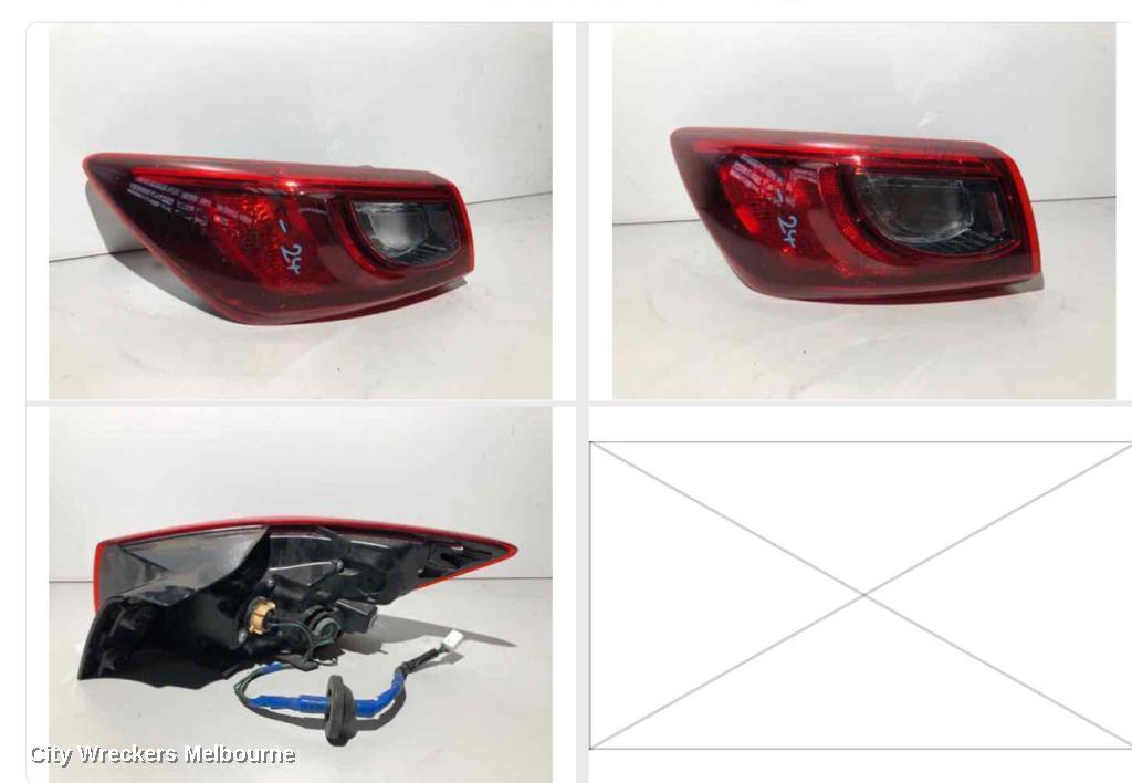 MAZDA CX3 LEFT TAILLIGHT, DK, NON LED TYPE, 03/2015 ONWARDS - Image 1