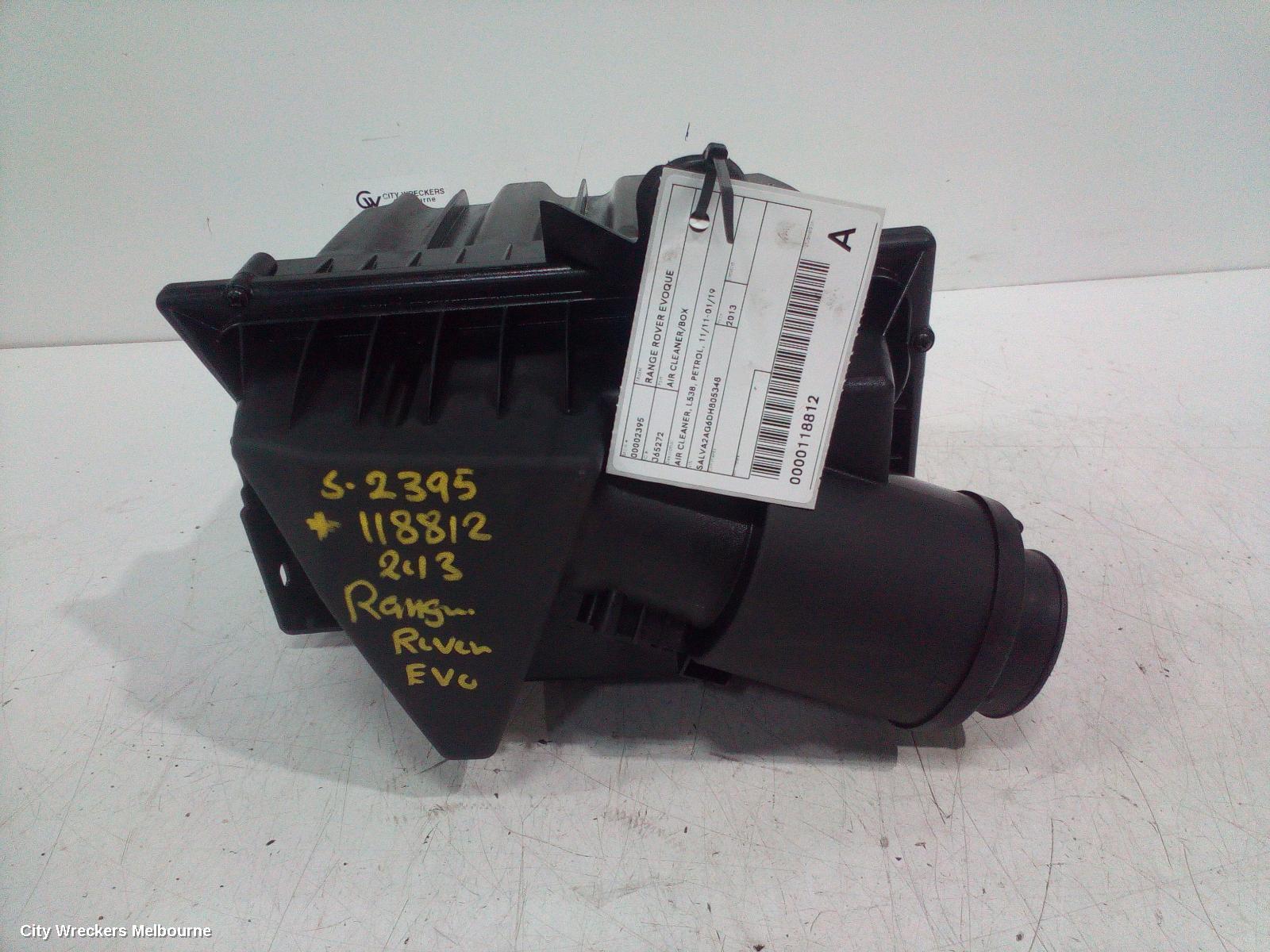 LAND ROVER RANGEROVER EVOQUE AIR CLEANER/BOX, AIR CLEANER, L538, PETROL, 11/2011 - 01/2019 - Image 1