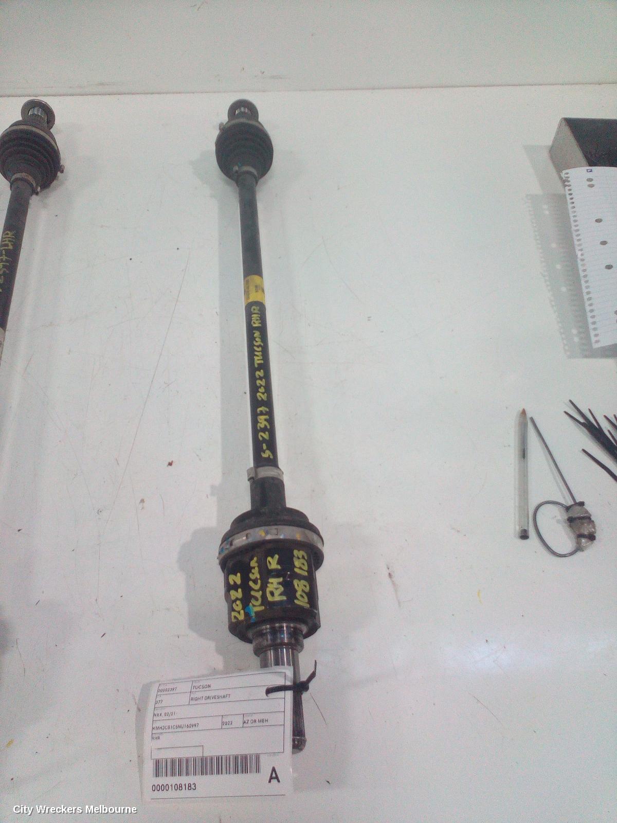 HYUNDAI TUCSON RIGHT DRIVESHAFT, NX4, REAR, 02/2021 ONWARDS - Image 2
