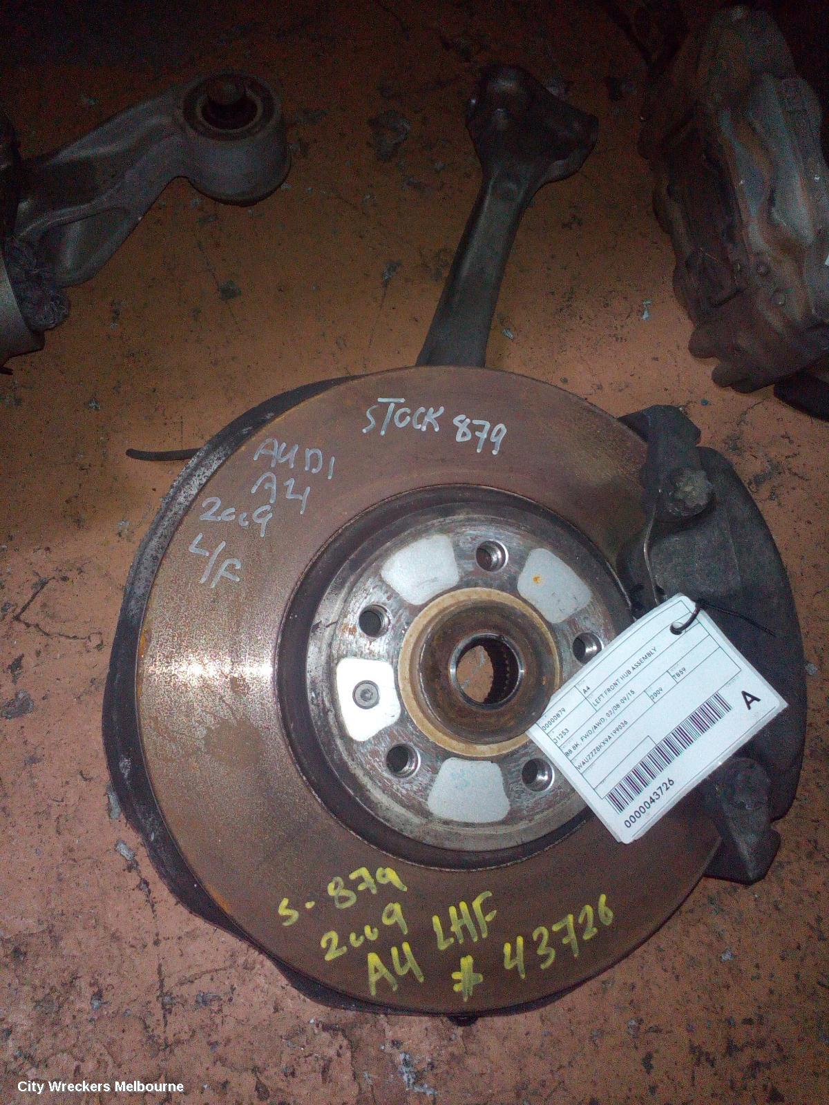 AUDI A4 LEFT FRONT HUB ASSEMBLY, B8 8K, FWD/AWD, 02/2008 - 01/2016 - Image 2