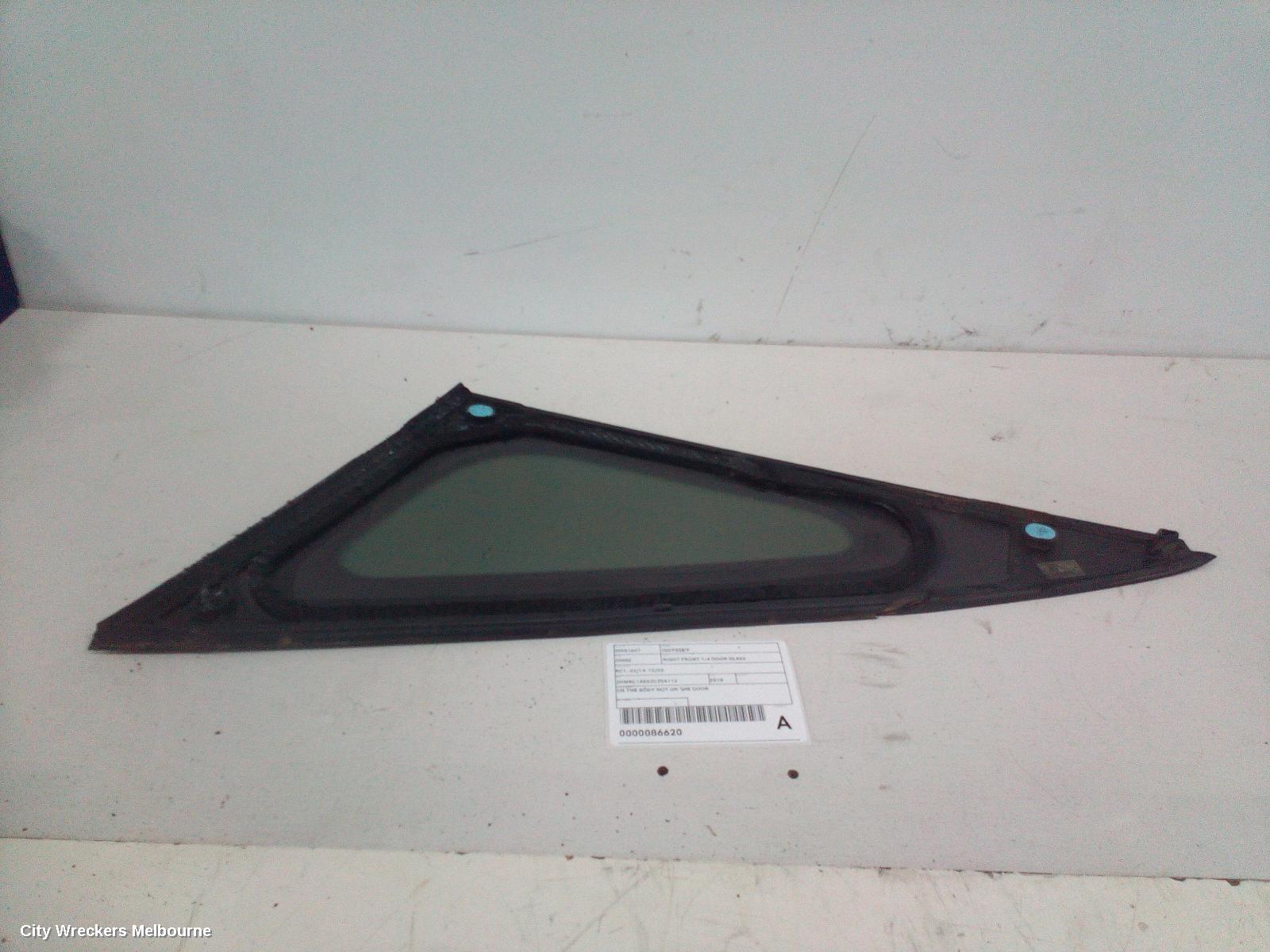 HONDA ODYSSEY RIGHT FRONT 1/4 DOOR GLASS, RC1, 02/2014 - 12/2020 - Image 2