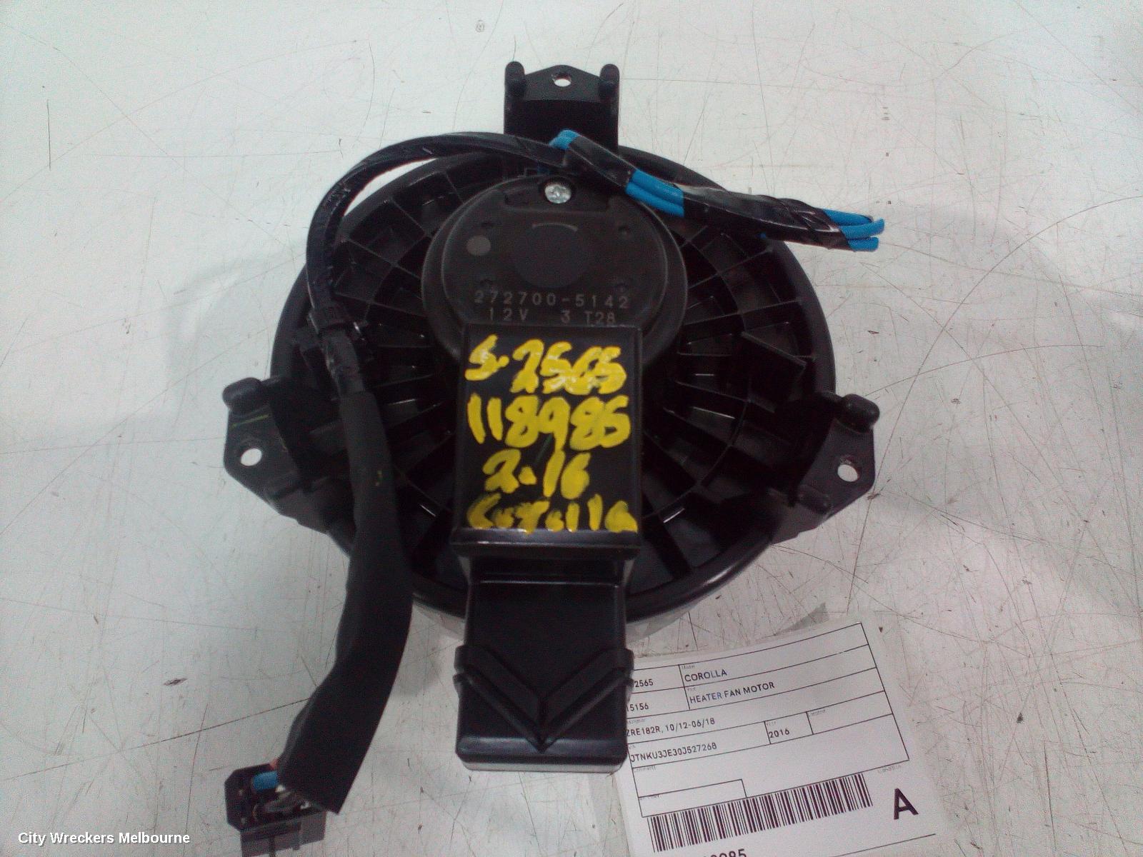 TOYOTA COROLLA HEATER FAN MOTOR, ZRE182R, 10/2012 - 06/2018 - Image 2