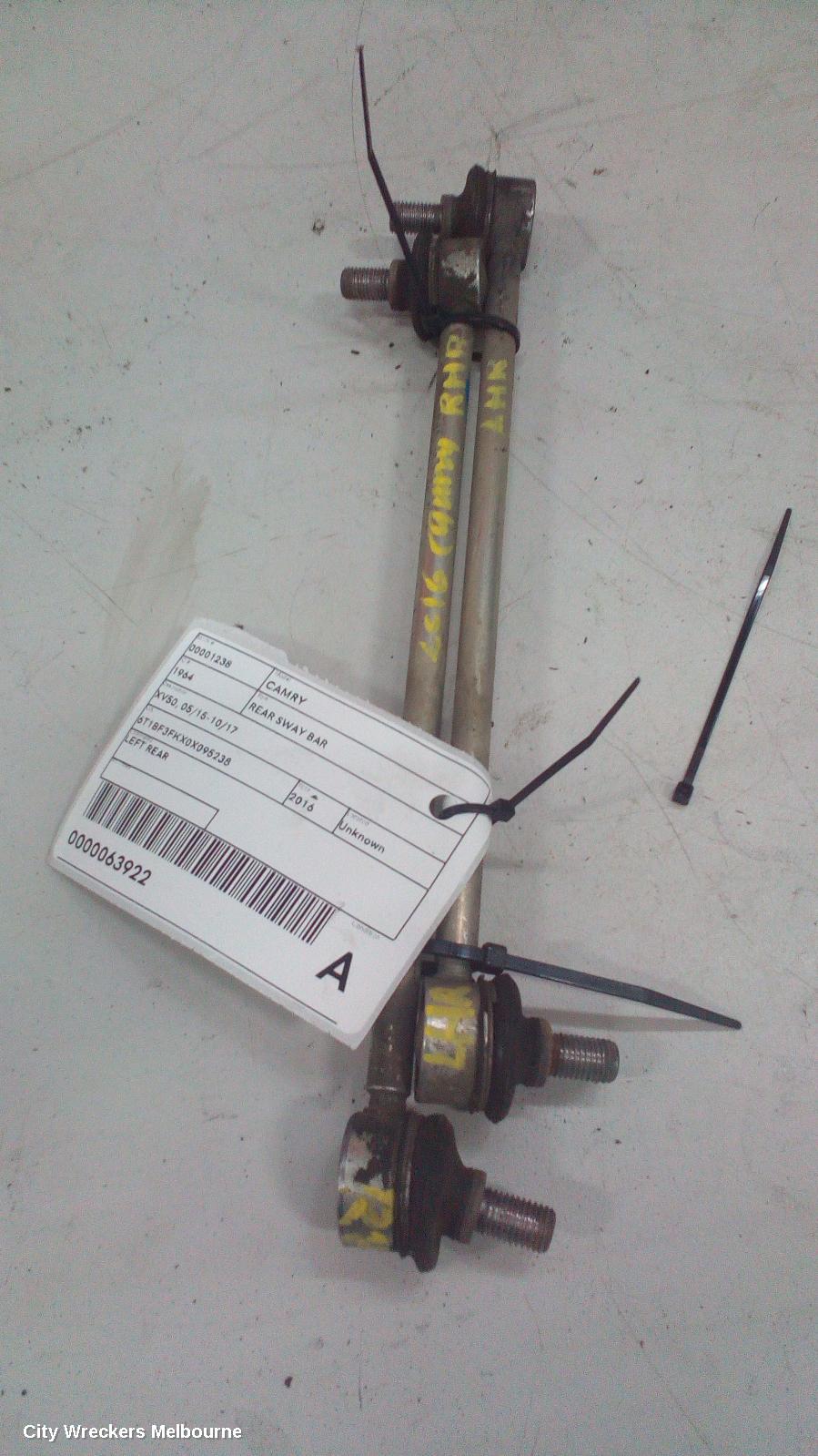 TOYOTA CAMRY REAR SWAY BAR, XV50, 05/2015 - 10/2017 - Image 1