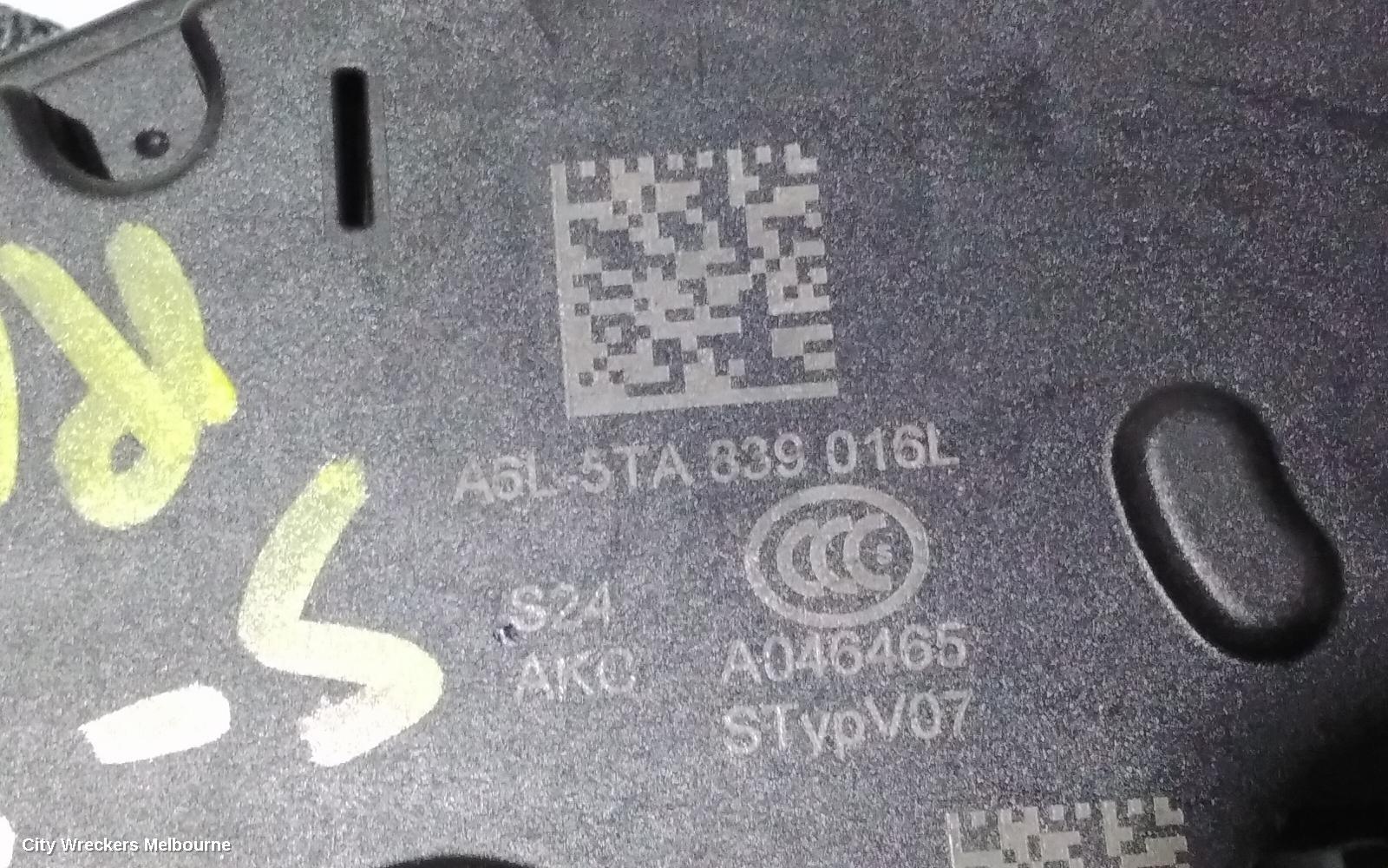 VOLKSWAGEN T-ROC DOOR/BOOT/GATE LOCK, RIGHT REAR DOOR LOCK, SPORT/STYLE/R-LINE, A1, 03/2020 ONWARDS - Image 2