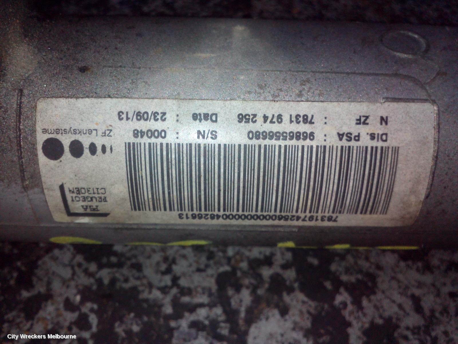 PEUGEOT 508 STEERING BOX/RACK, 07/2011 - 12/2017 - Image 1