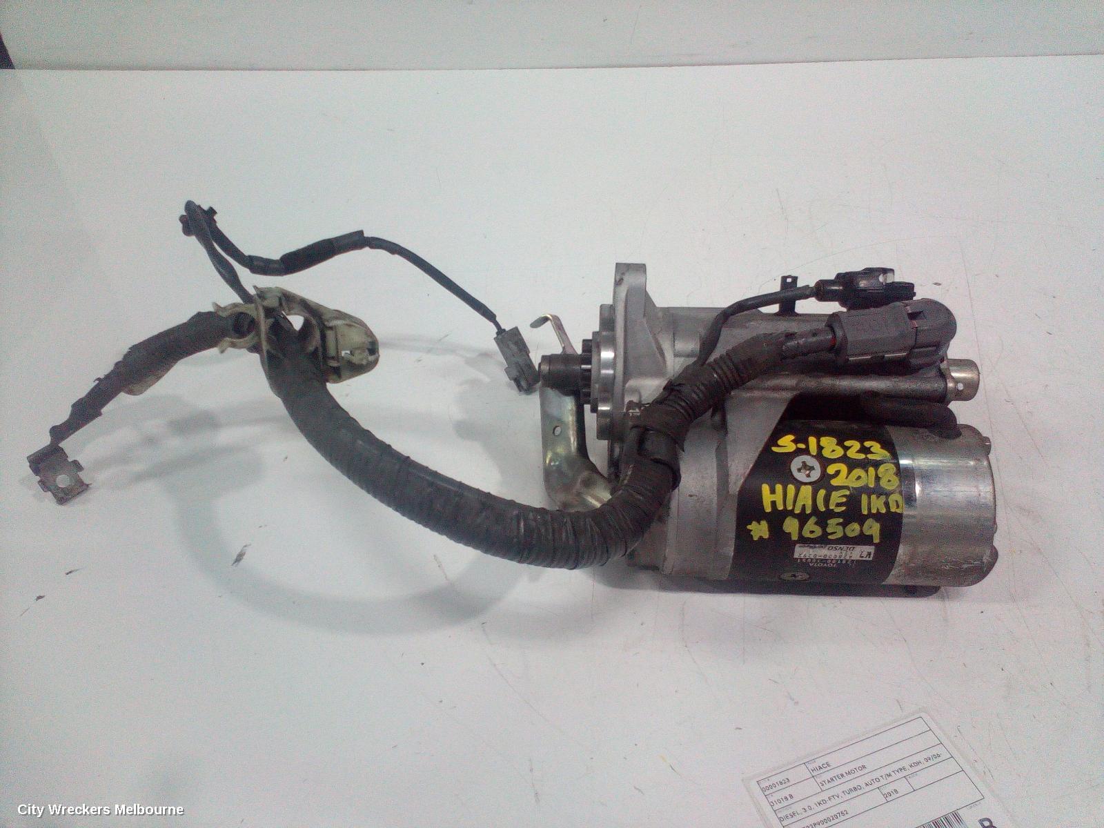 TOYOTA HIACE STARTER, DIESEL, 3.0, 1KD-FTV, TURBO, AUTO T/M TYPE, KDH, 09/2006 - 04/2019 - Image 1