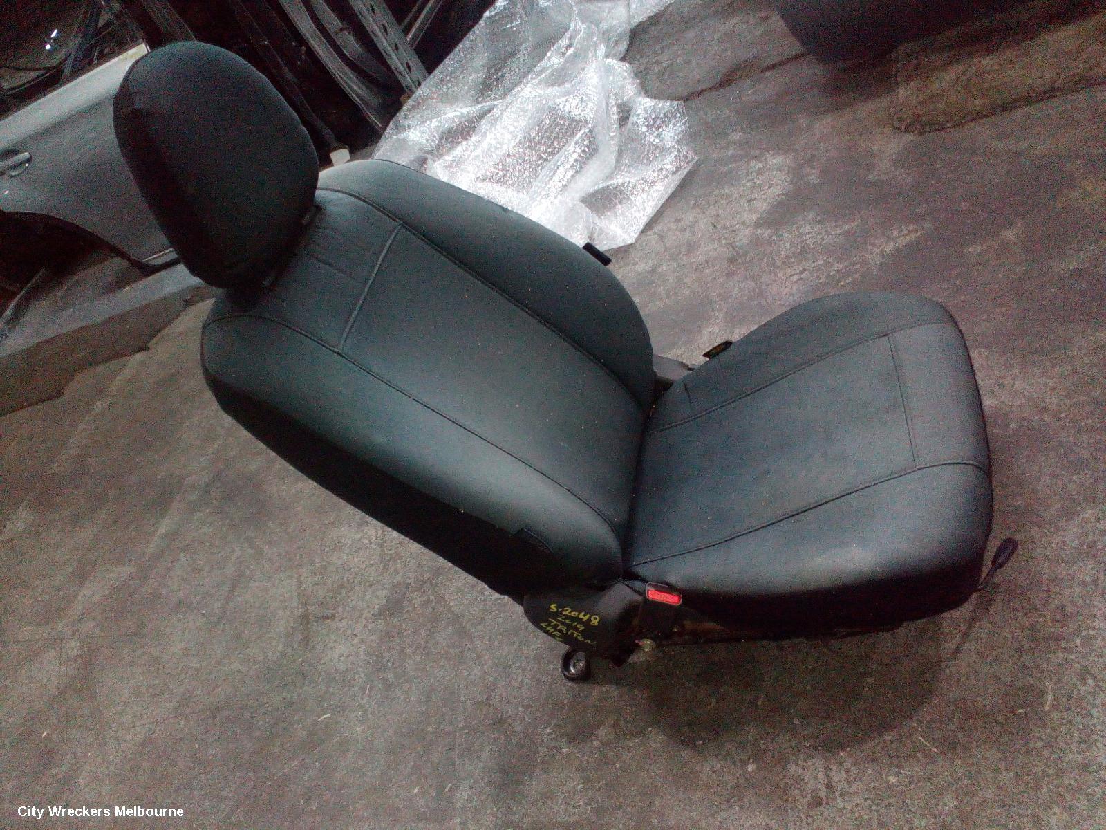 MITSUBISHI TRITON FRONT SEAT, LH FRONT, MQ-MR, CLOTH, BLACK/GREY, GLX/GLX ADAS/GLX+, 04/2015 ONWARDS - Image 2